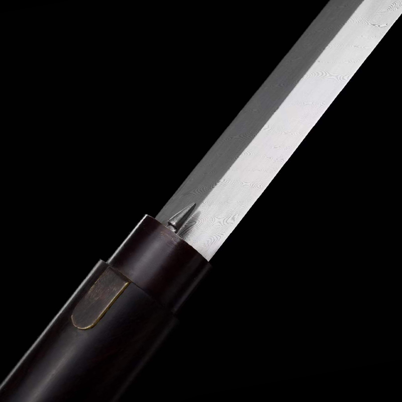 DRAGON ROAR CANE SWORD Damascus Steel Sheath Lock Handcrafted Battle-Ready - Spartan Blades Club - 陳氏劍莊1892