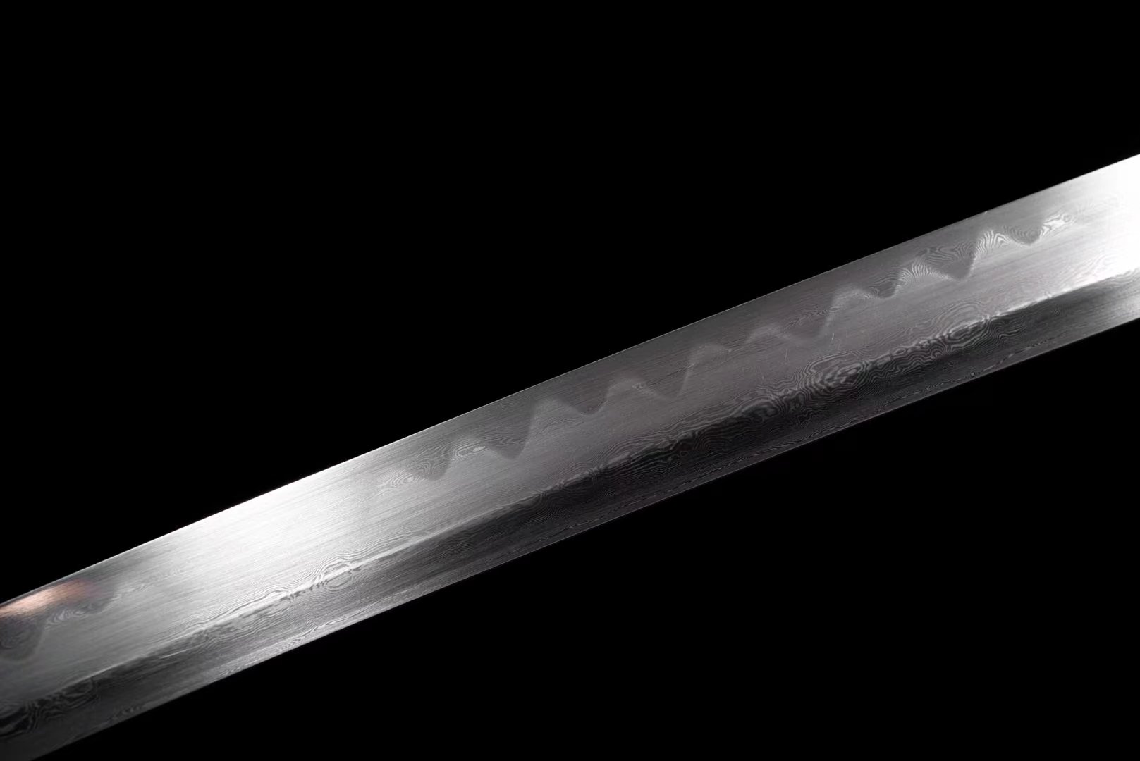 Katana | Copper hollow out gilded glided silver | Damascus Tempered | Accessories Copper gilded glided silver | Battle-ready | High performance | Full-tang - Spartan Blades Club - 陳氏劍莊1892