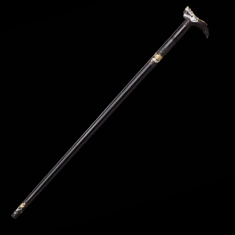 DRAGON FURY CANE SWORD Pattern Steel Sheath Lock Handcrafted Battle-Ready - Spartan Blades Club - 陳氏劍莊1892