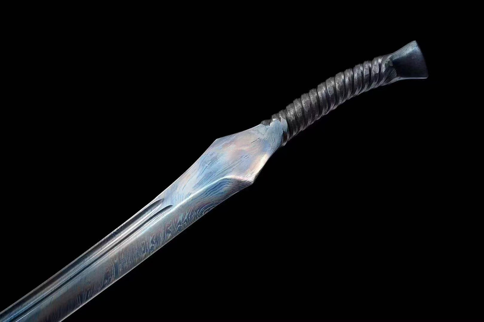 Viking Style Blade | Damascus Steel | One-Piece | Handcrafted - Spartan Blades Club - 陳氏劍莊1892