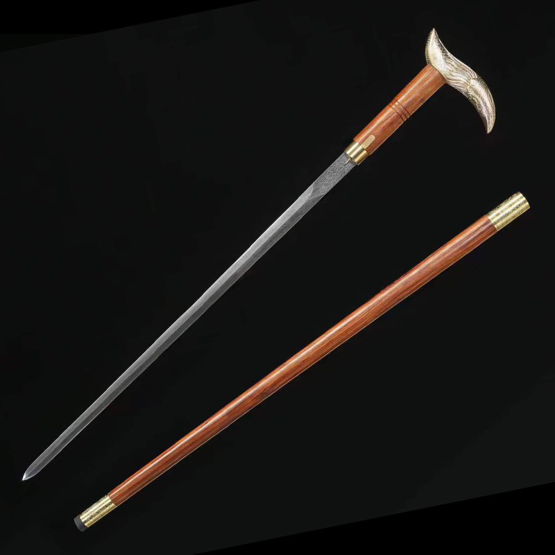 CONFOR CANE SWORD Damascus Steel Handcrafted Battle Ready - Spartan Blades Club - 陳氏劍莊1892