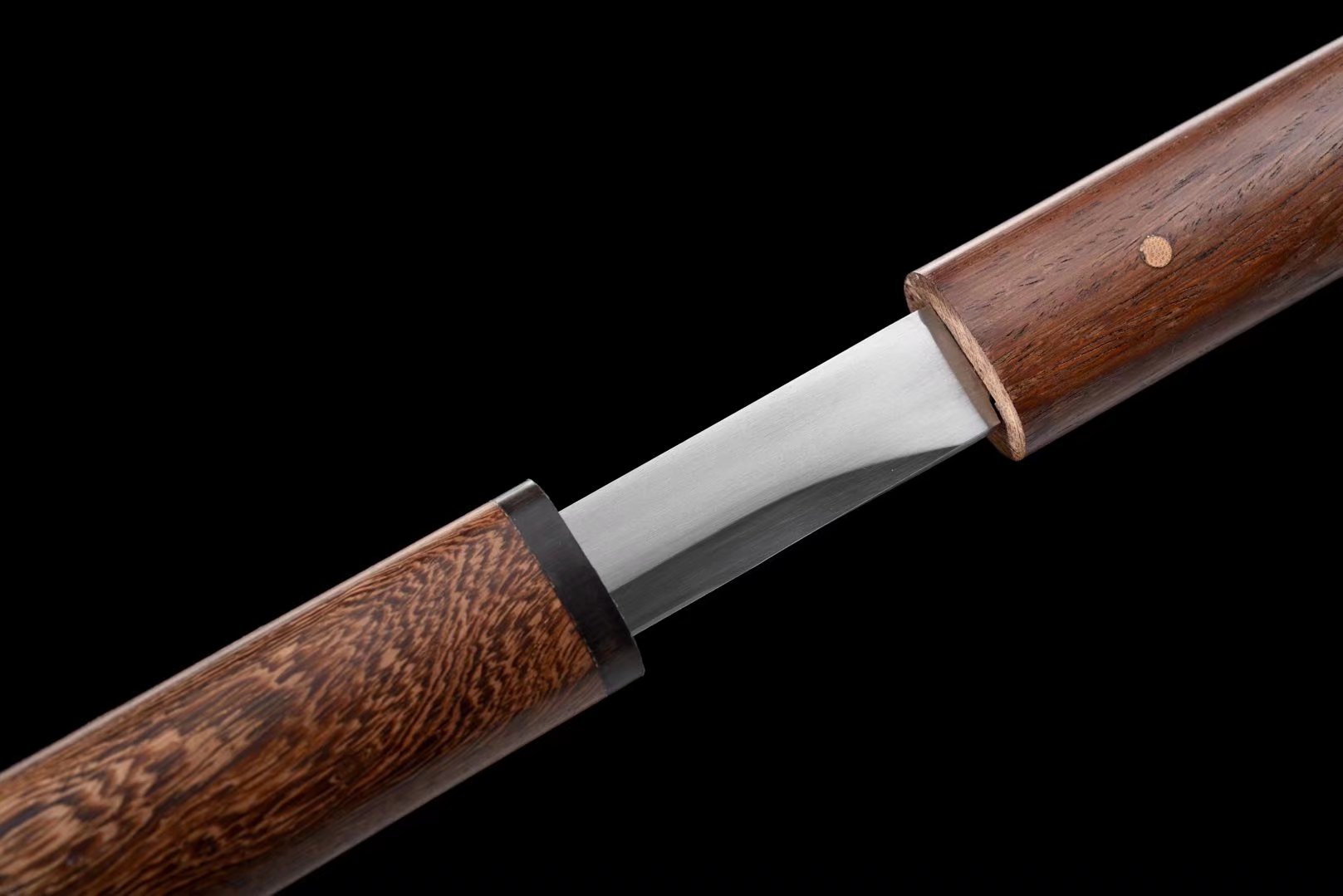 Shirasaya Chokuto| Ebony Sheath | High manganese steel Hand forged | Hand sharpened | Razor sharp | Battle-ready | Full-tang - Spartan Blades Club - 陳氏劍莊1892