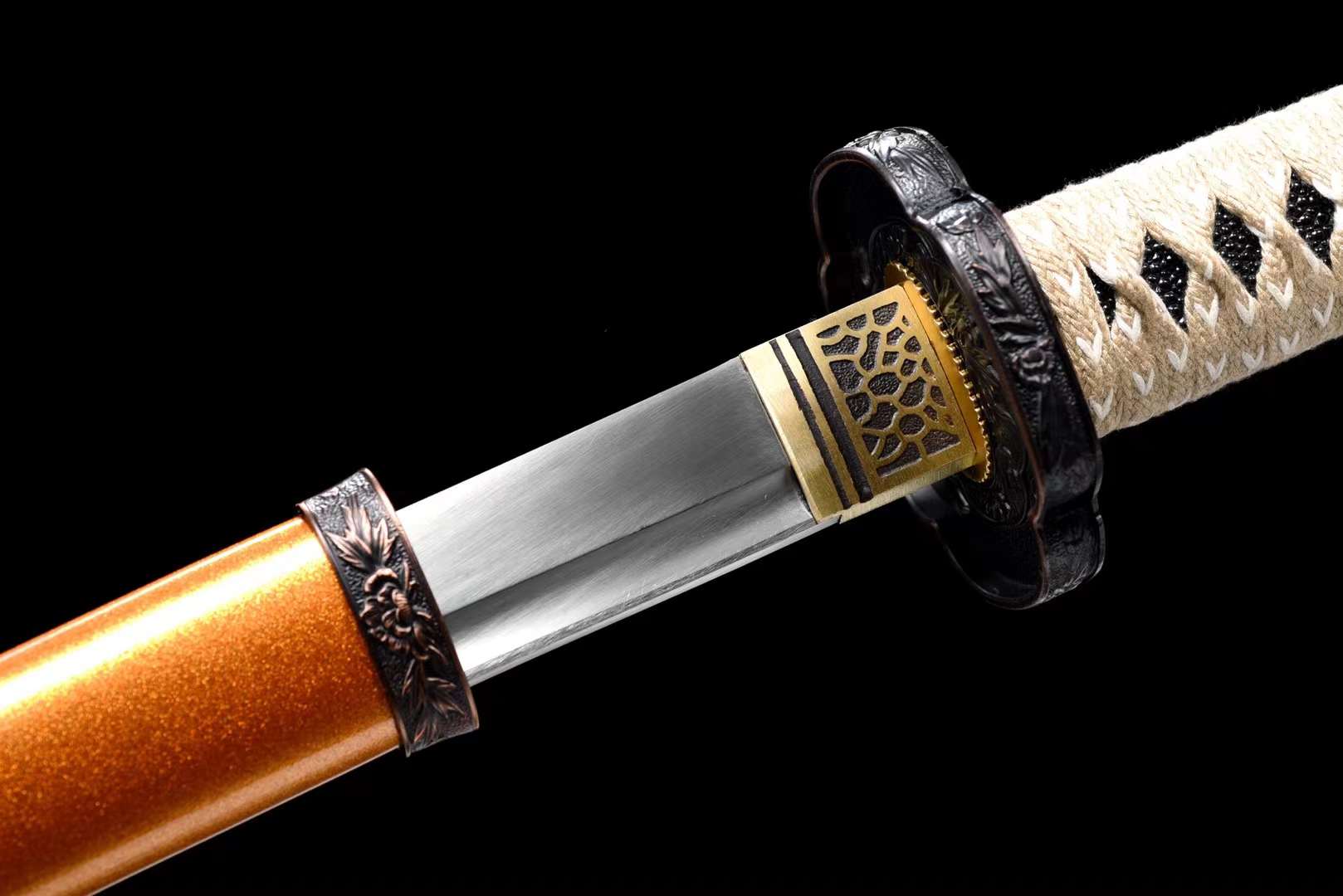 黄金の菊の剣 Golden Chrysanthemum Tachi Samurai Katana Sword Full-Tang - Spartan Blades Club - 陳氏劍莊1892