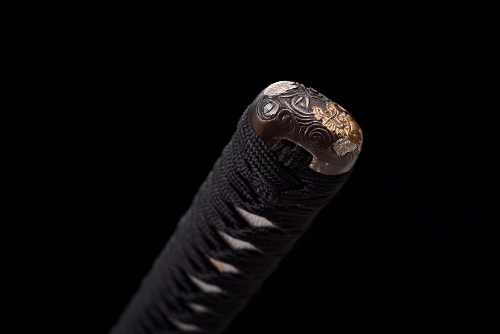 Katana | Damascus Clay Tempered | Copper Gilded Glided silver Accessories | Rosewood Sheath | Real hamon | High performance | Razor sharp | Battle-ready | Full-tang - Spartan Blades Club - 陳氏劍莊1892