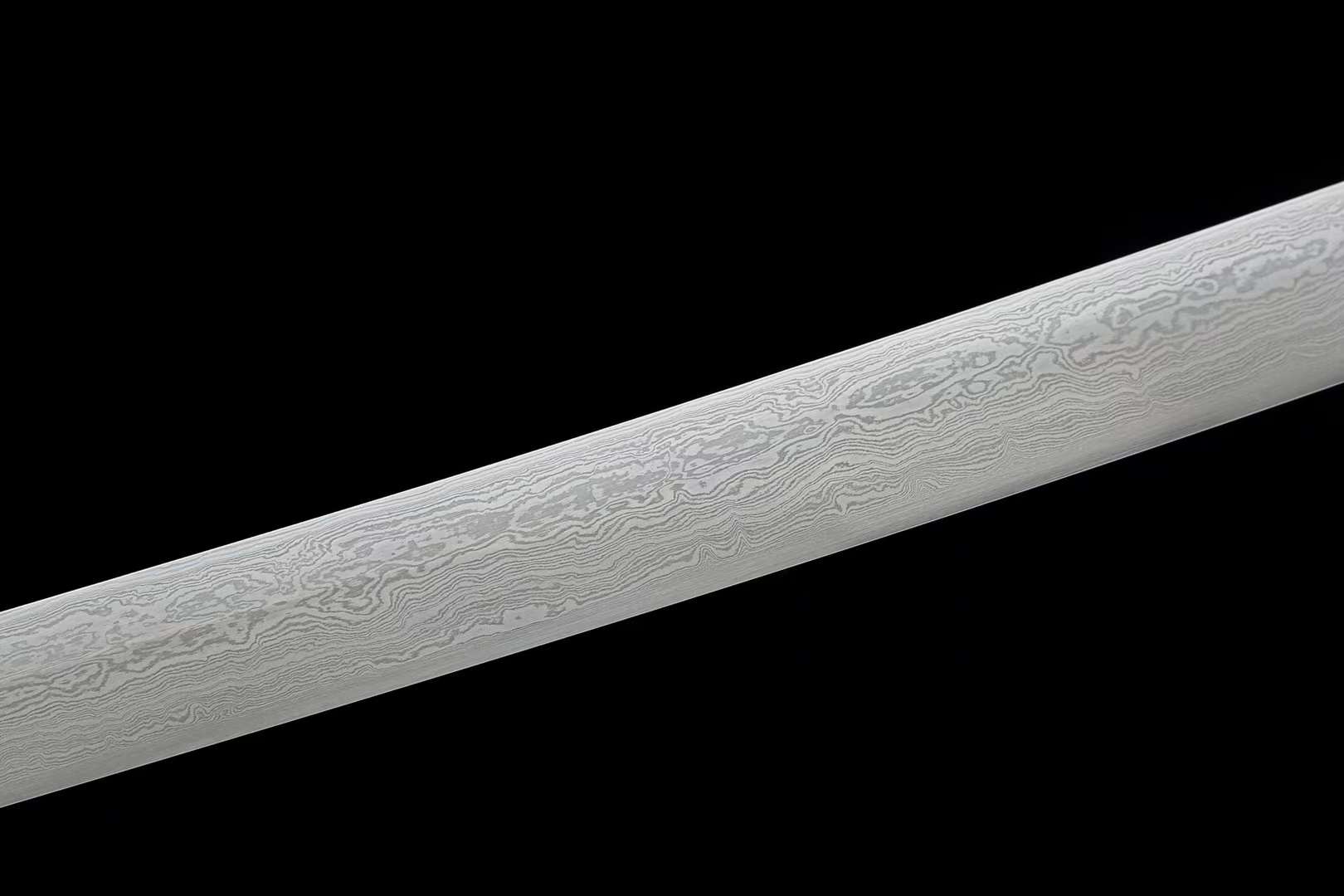SMUI STONE Tachi Katana Samurai Sword Damascus Steel Folded Hammered - Spartan Blades Club - 陳氏劍莊1892