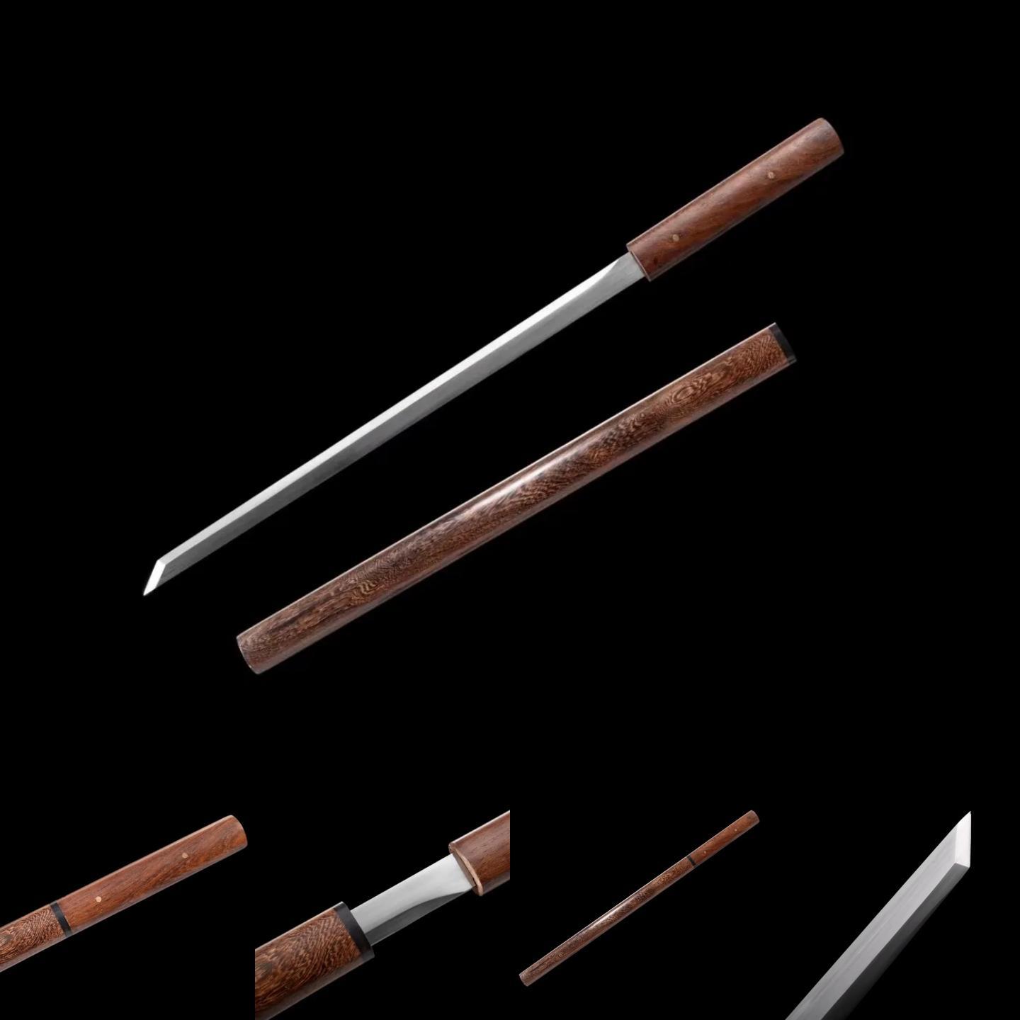 Shirasaya Chokuto| Ebony Sheath | High manganese steel Hand forged | Hand sharpened | Razor sharp | Battle-ready | Full-tang - Spartan Blades Club - 陳氏劍莊1892