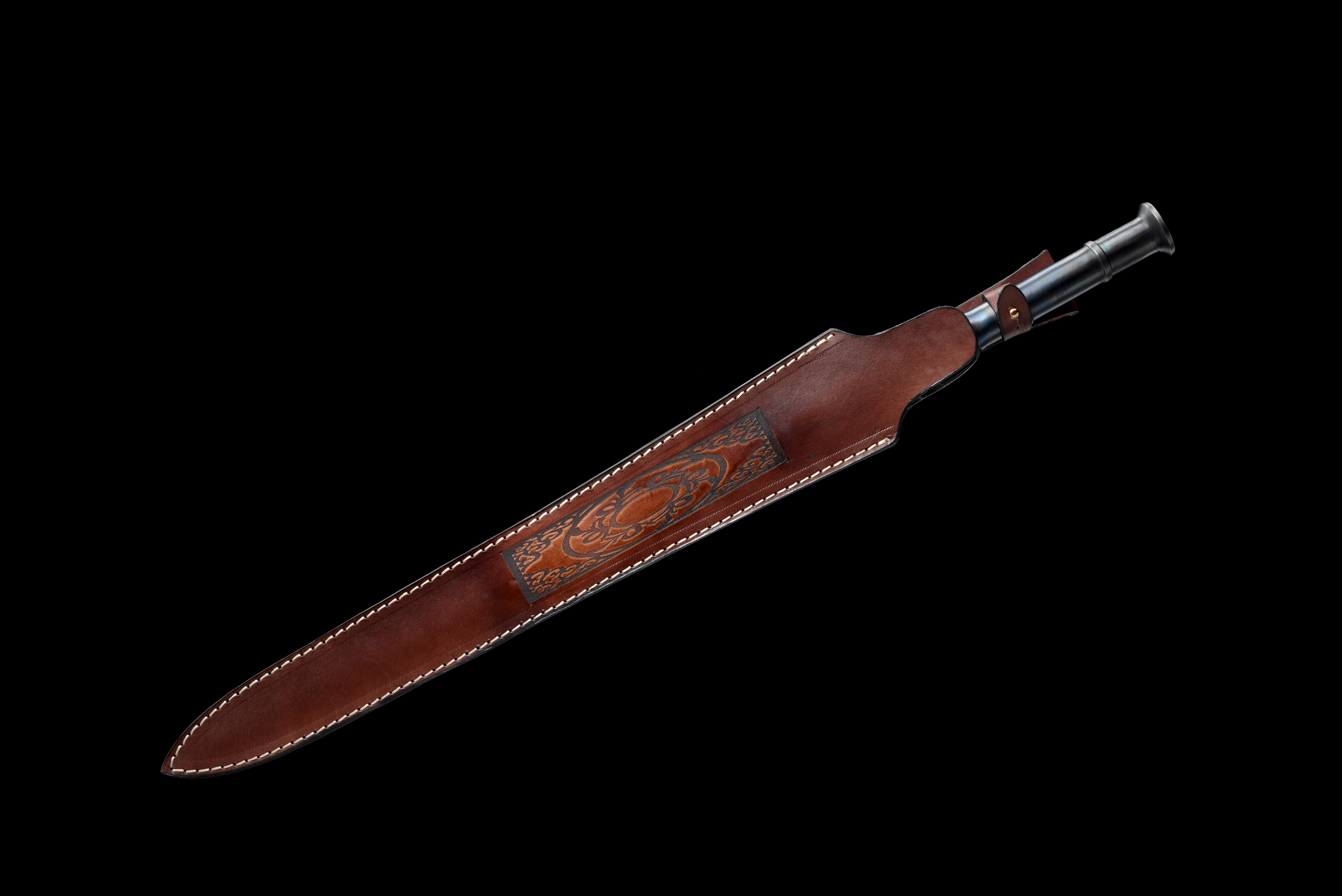 ROYAL BACKBONE | Damascus One-piece Sword | Ancient Forge Technique | Handcrafted - Spartan Blades Club - 陳氏劍莊1892