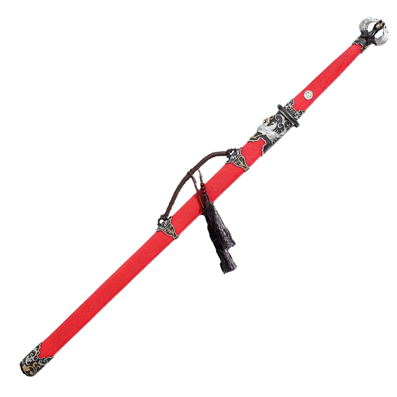 Ancient Phoenix-Dvil Ray skin version | Battle-Ready Premium Sword | Thousands layers steel | Clay tempered | Handcrafted - Spartan Blades Club - 陳氏劍莊1892