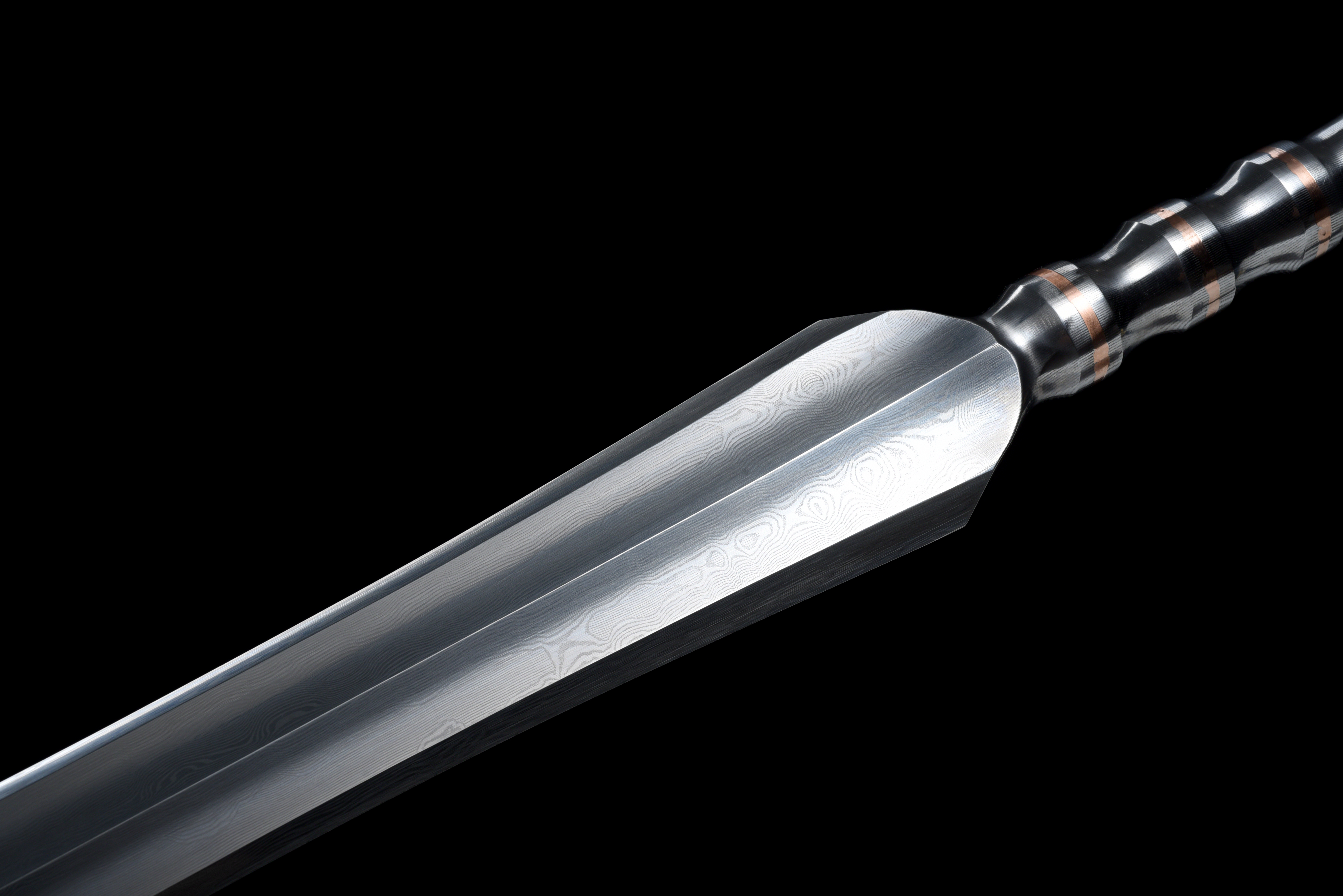 SPRING KNIGHT | Damascus One-piece Sword | Ancient Forge Technique | Handcrafted - Spartan Blades Club - 陳氏劍莊1892