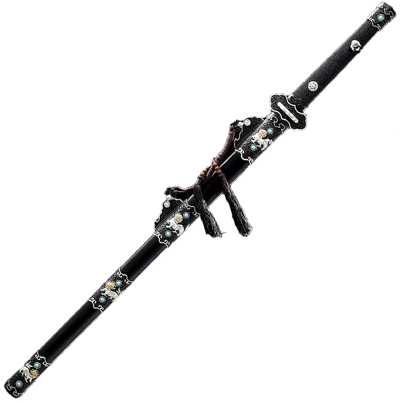 Ancient Kylin | Battle-Ready Premium Sword | Damascus steel | Clay-tempered | Folded Hammered | Handcrafted - Spartan Blades Club - 陳氏劍莊1892