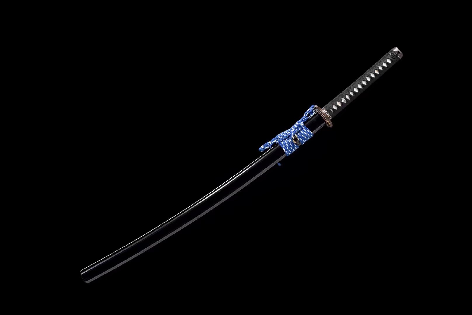 Katana | Copper hollow out gilded glided silver | Damascus Tempered | Accessories Copper gilded glided silver | Battle-ready | High performance | Full-tang - Spartan Blades Club - 陳氏劍莊1892