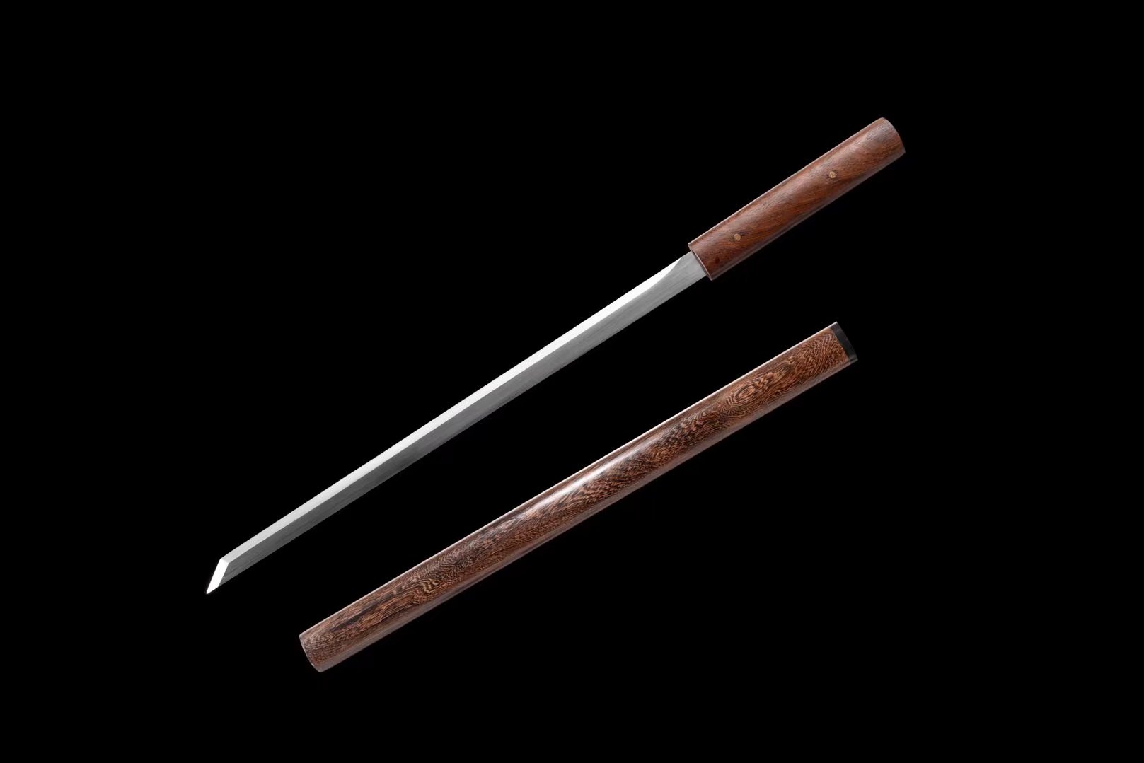 Shirasaya Chokuto| Ebony Sheath | High manganese steel Hand forged | Hand sharpened | Razor sharp | Battle-ready | Full-tang - Spartan Blades Club - 陳氏劍莊1892