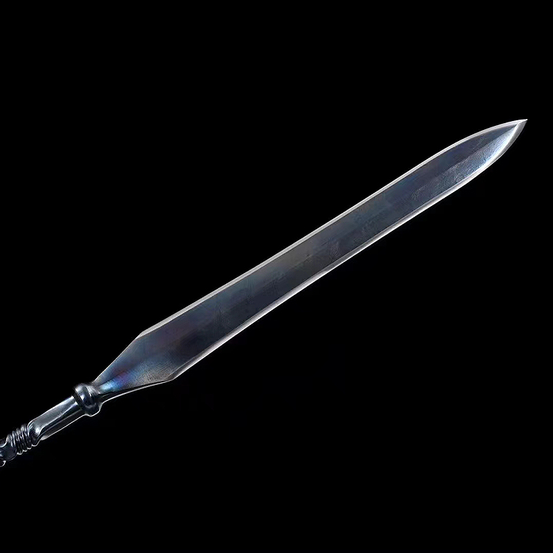 Battle Ready Spear | Premium Real Spear | Damascus Steel |Octahedral Blades | ONE-PIECE | Handcrafted | Twist Pattern - Spartan Blades Club - 陳氏劍莊1892