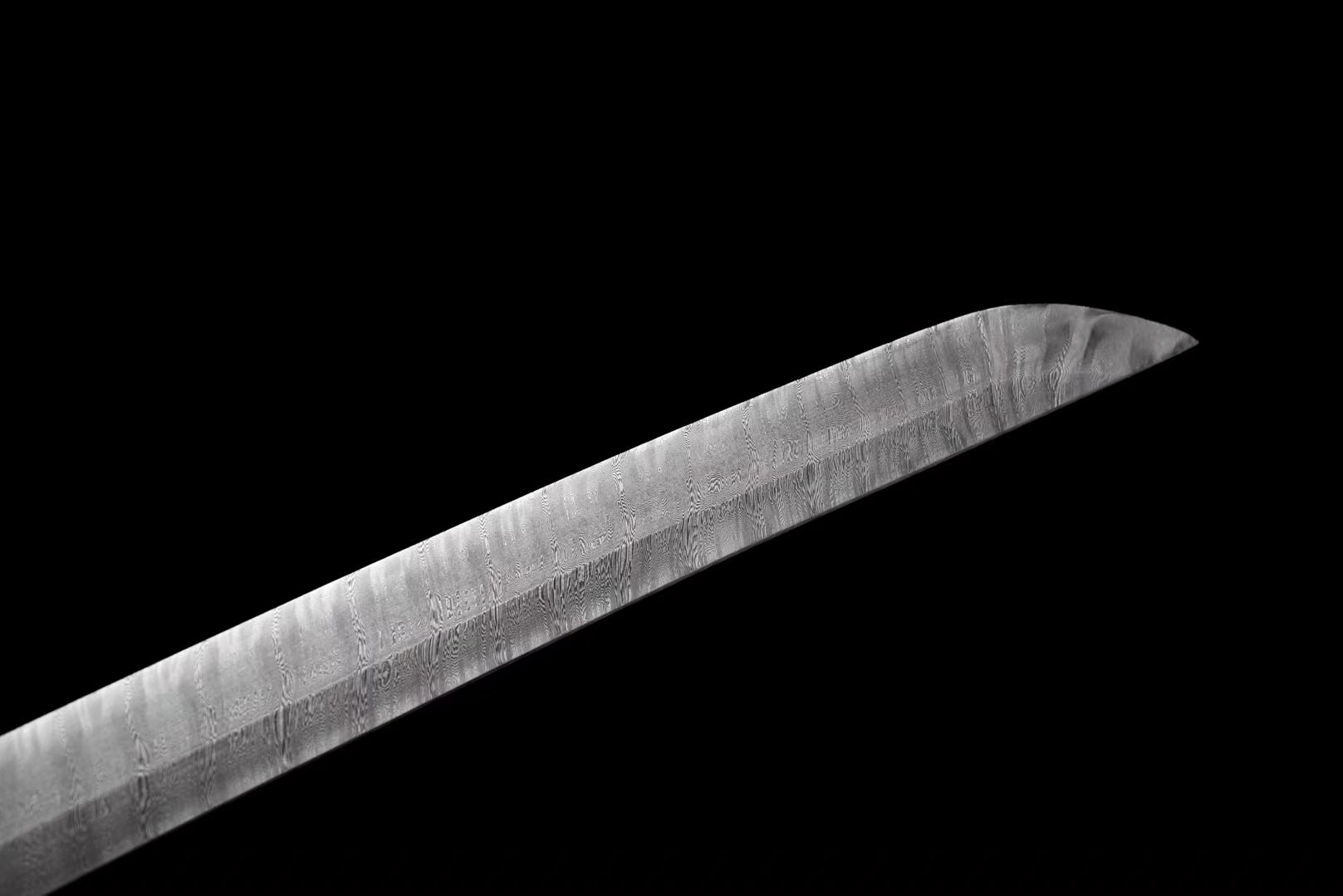 Tachi | Damascus Real hamon | Leather Sheath | Hollow out Copper Gilded Glided silver | Hand sharpened  | High performance | Razor sharp | Battle-ready | Full-tang - Spartan Blades Club - 陳氏劍莊1892