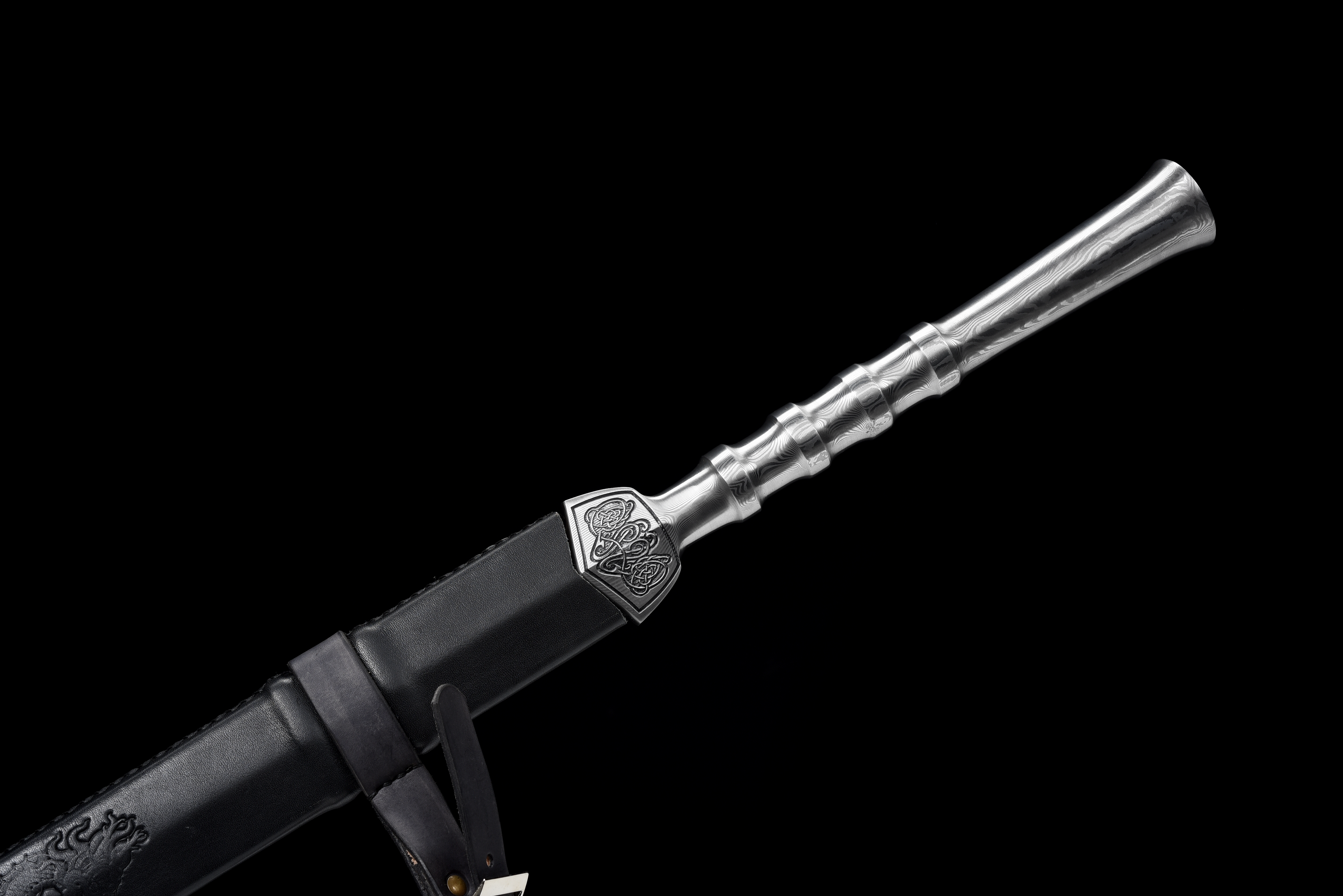 KNIGHT SOUL | Premium Damascus One-piece Sword | Ancient Forge Technique | Handcrafted - Spartan Blades Club - 陳氏劍莊1892