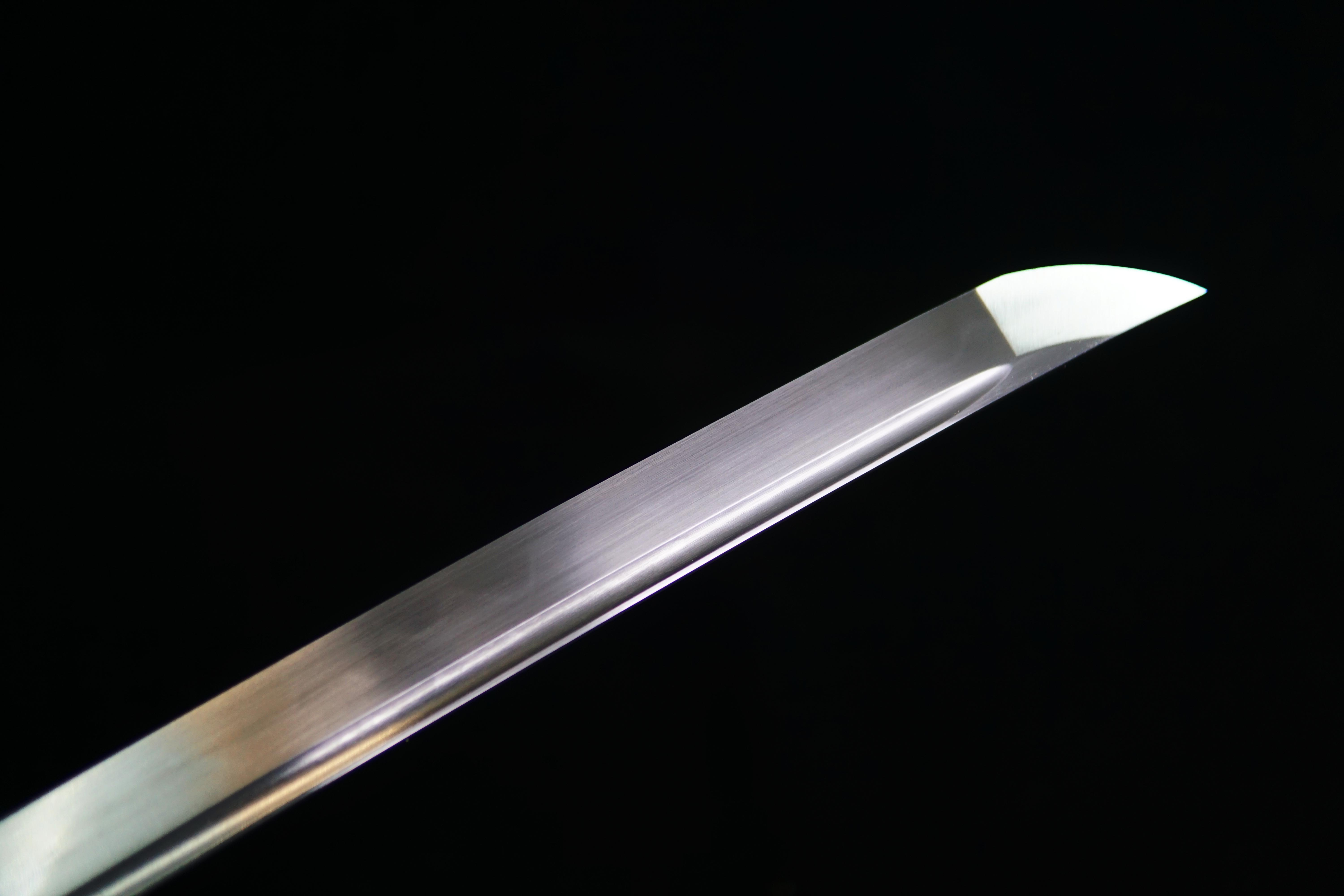 TK08-Dragon Roar （龙啸天）Katana | T10 Steel - Clay tempered - Dragon Tsuba - Hand forged sharpened | Wooden Lacquer Sheath | Copper Accessories | Full-tang | Battle-ready | Razor sharp | High performance - Spartan Blades Club - 陳氏劍莊1892