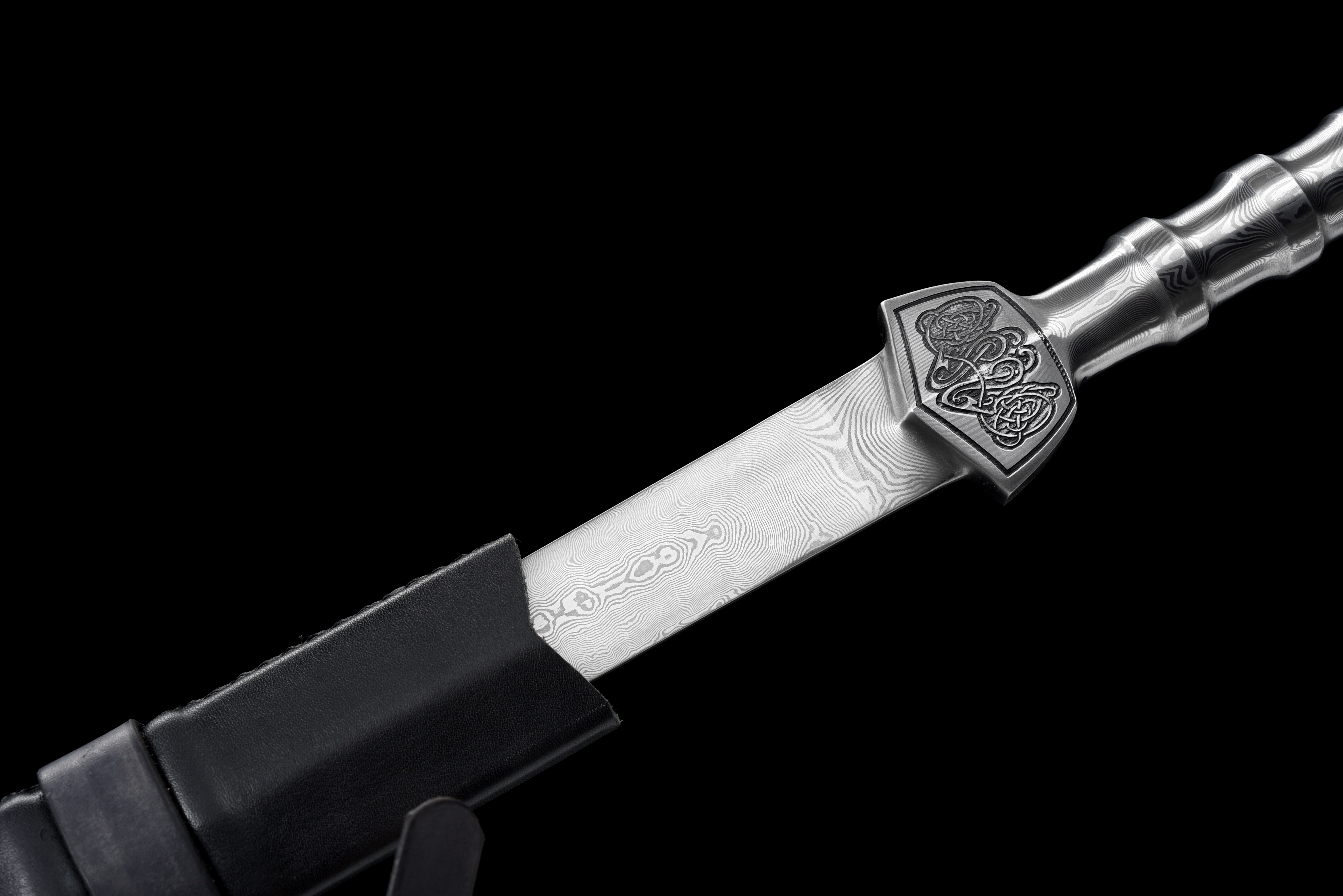 KNIGHT SOUL | Premium Damascus One-piece Sword | Ancient Forge Technique | Handcrafted - Spartan Blades Club - 陳氏劍莊1892