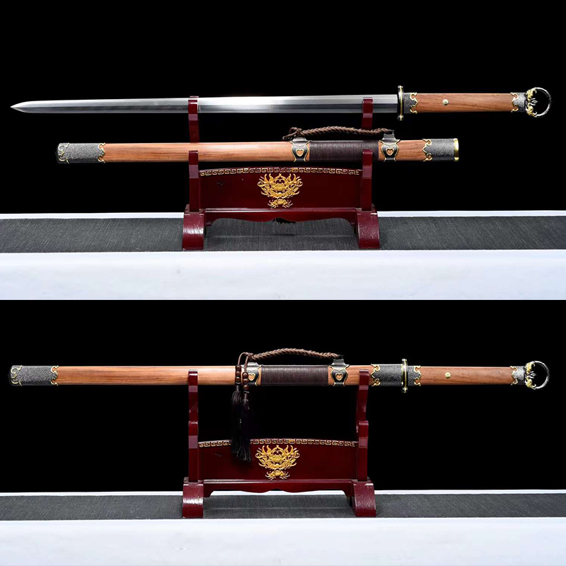 Battle Ready Sword | Real Sword | Damascus Steel | Twisted Pattern | Handcrafted - Spartan Blades Club - 陳氏劍莊1892