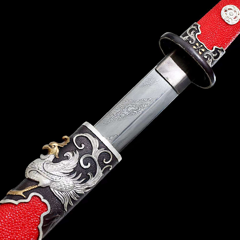 Ancient Phoenix-Dvil Ray skin version | Battle-Ready Premium Sword | Thousands layers steel | Clay tempered | Handcrafted - Spartan Blades Club - 陳氏劍莊1892