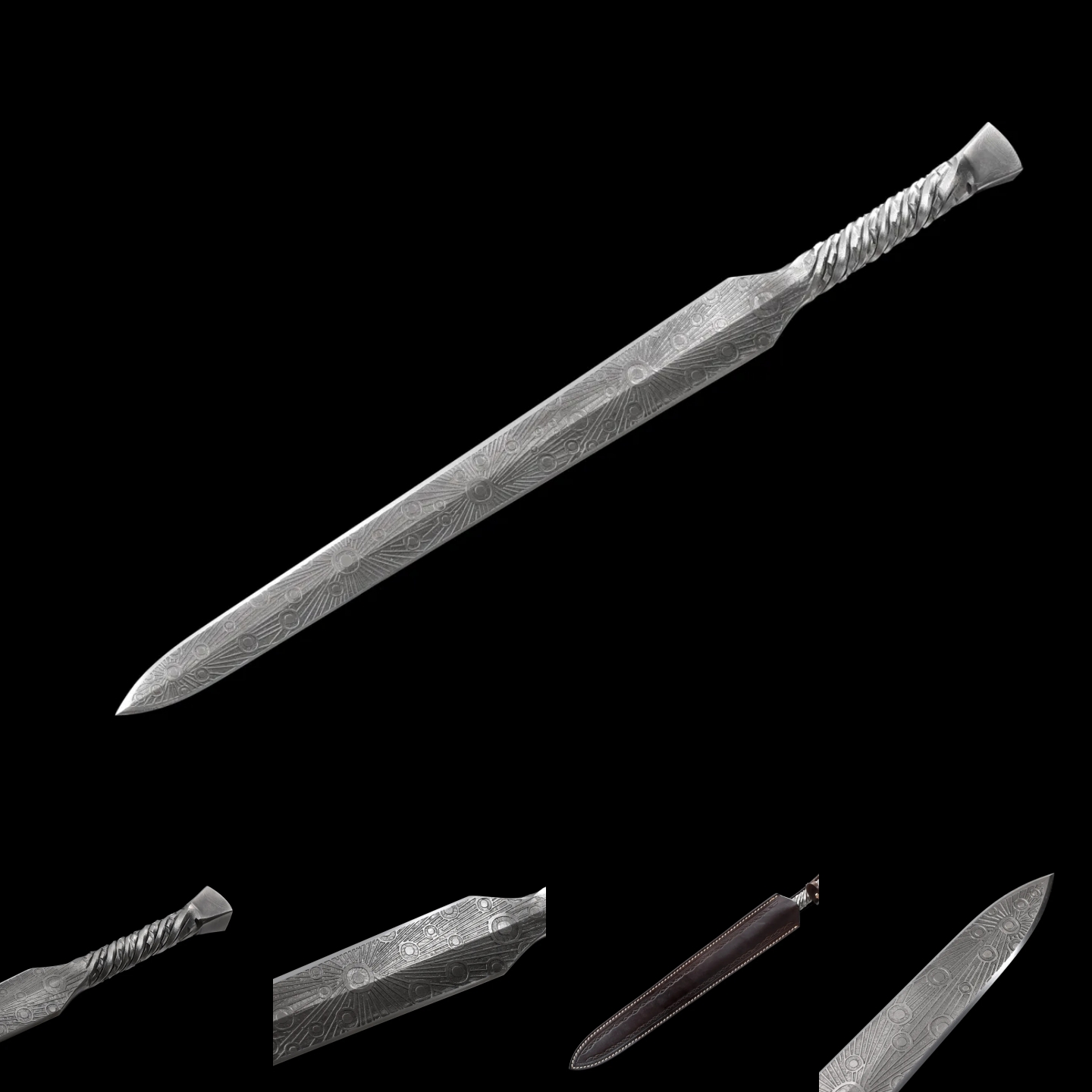 INTERSTELLAR | One-Piece Sword | Damascus Steel | Handcrafted - Spartan Blades Club - 陳氏劍莊1892