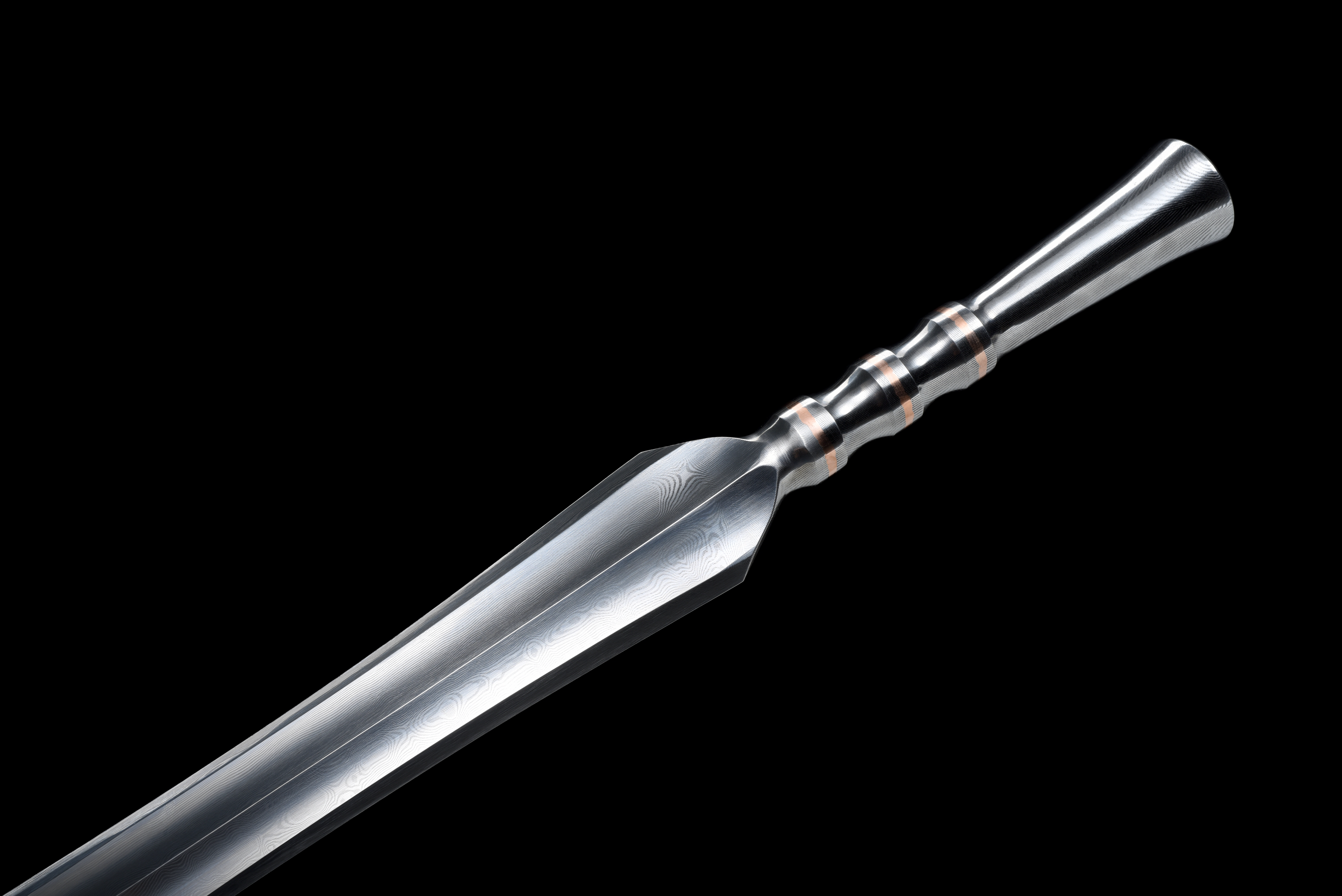 SPRING KNIGHT | Damascus One-piece Sword | Ancient Forge Technique | Handcrafted - Spartan Blades Club - 陳氏劍莊1892