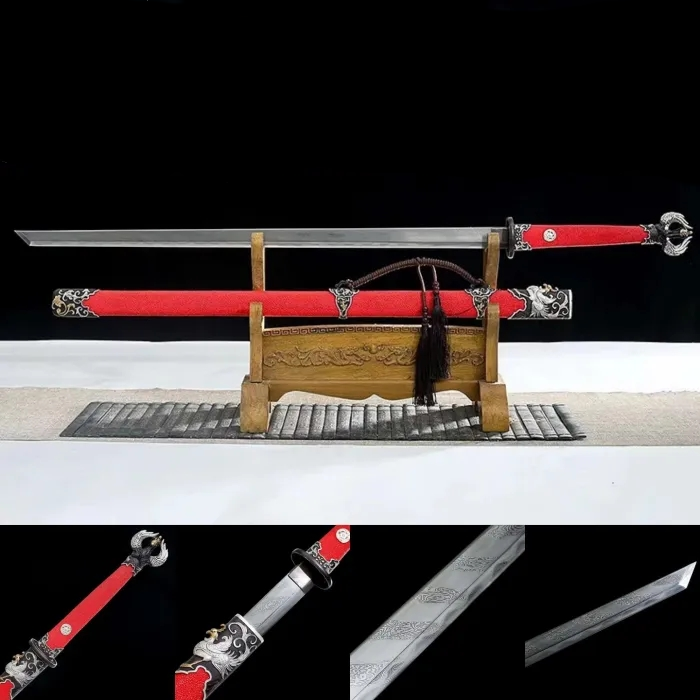 Ancient Phoenix-Dvil Ray skin version | Battle-Ready Premium Sword | Thousands layers steel | Clay tempered | Handcrafted - Spartan Blades Club - 陳氏劍莊1892