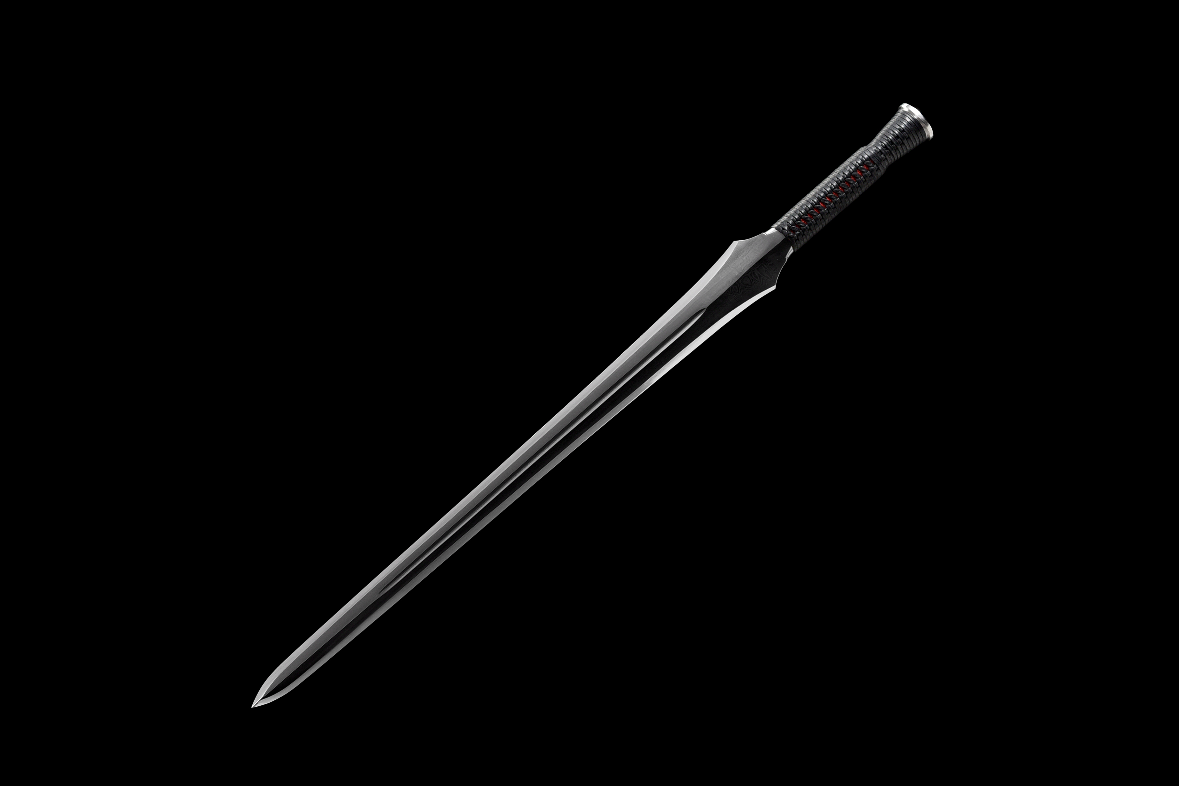 WARRIOR FURY | Damascus One-piece Sword | Ancient Forge Technique | Handcrafted - Spartan Blades Club - 陳氏劍莊1892