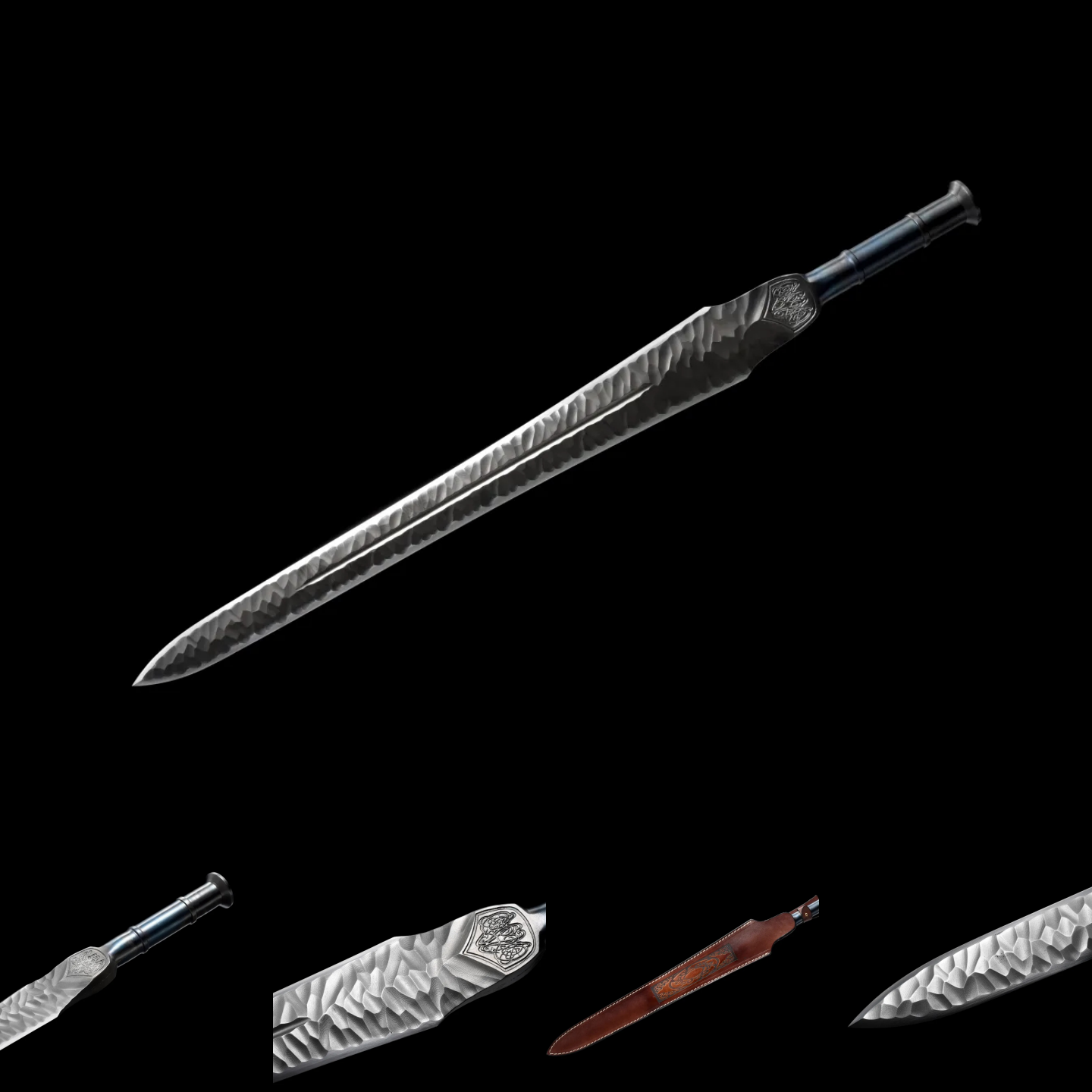 ROYAL BACKBONE | Damascus One-piece Sword | Ancient Forge Technique | Handcrafted - Spartan Blades Club - 陳氏劍莊1892