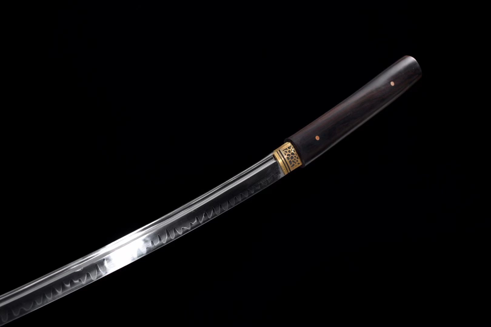 Shirasaya| T10 Steel Clay tempered | Ebony Sheath | Copper Accessories | Hand forged sharpened | Full-tang | Battle-ready | Razor sharp | High performance - Spartan Blades Club - 陳氏劍莊1892