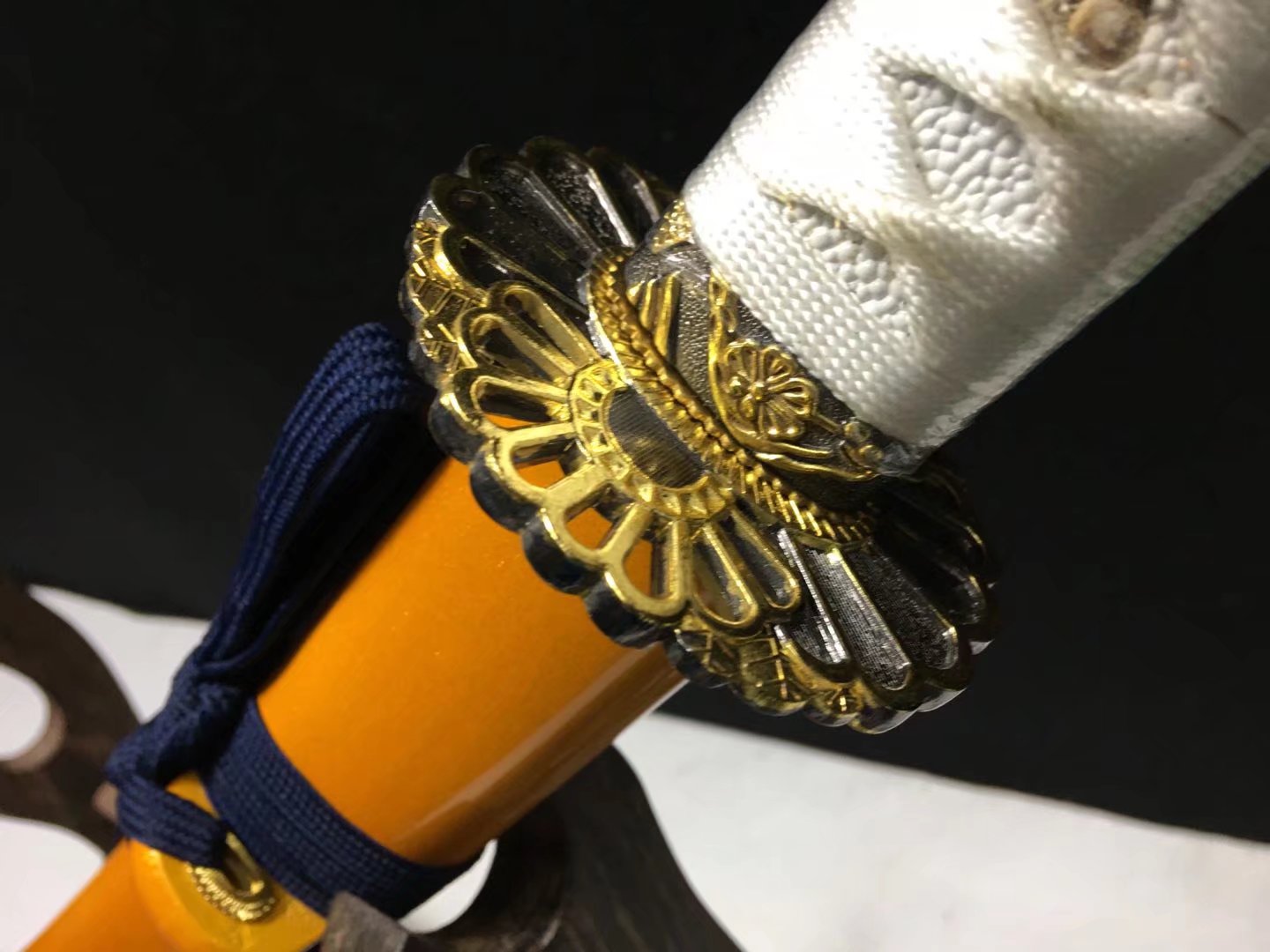 Katana hand forged  Damascus clay tempered hollow out  hand sharpened Full-tang Battle-ready razor sharp high performance - Spartan Blades Club - 陳氏劍莊1892