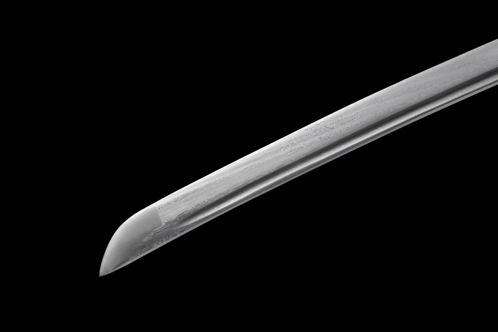 Shirasaya| Damascus | Copper Accessories | Wooden Sheath | Hand forged sharpened | High performance | Razor sharp | Battle-ready | Full-tang - Spartan Blades Club - 陳氏劍莊1892