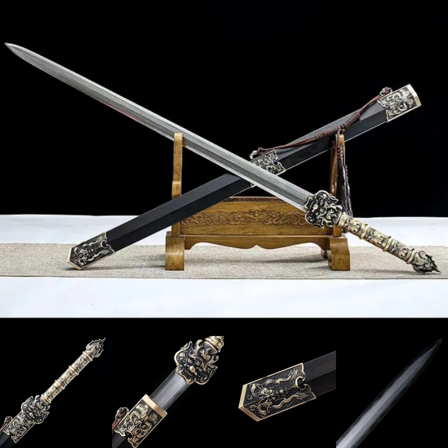 The Conqueror | Damascus Steel | Clay Tempered Blade | Handcrafted | Battle Ready - Spartan Blades Club - 陳氏劍莊1892