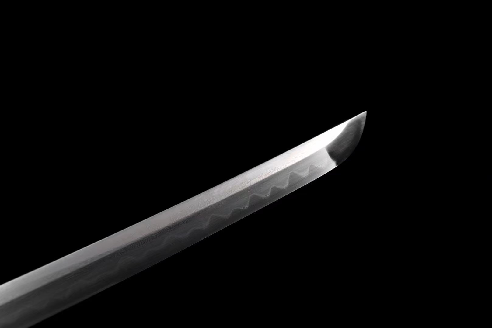 Katana | Damascus Tempered | Copper Accessories Gilded Glided silver | Ray-skin Handle | Wooden Lacquer sheath | Real hamon | High performance | Battle-ready | Full-tang - Spartan Blades Club - 陳氏劍莊1892