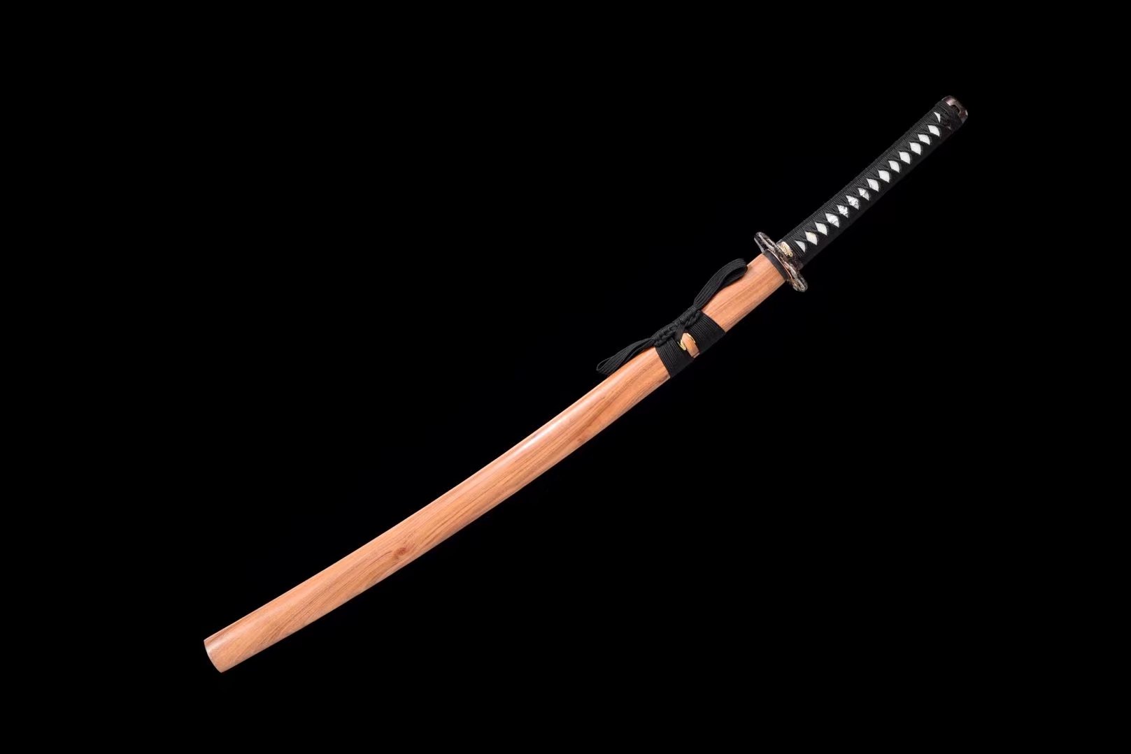Katana | Damascus Clay Tempered | Copper Gilded Glided silver Accessories | Rosewood Sheath | Real hamon | High performance | Razor sharp | Battle-ready | Full-tang - Spartan Blades Club - 陳氏劍莊1892