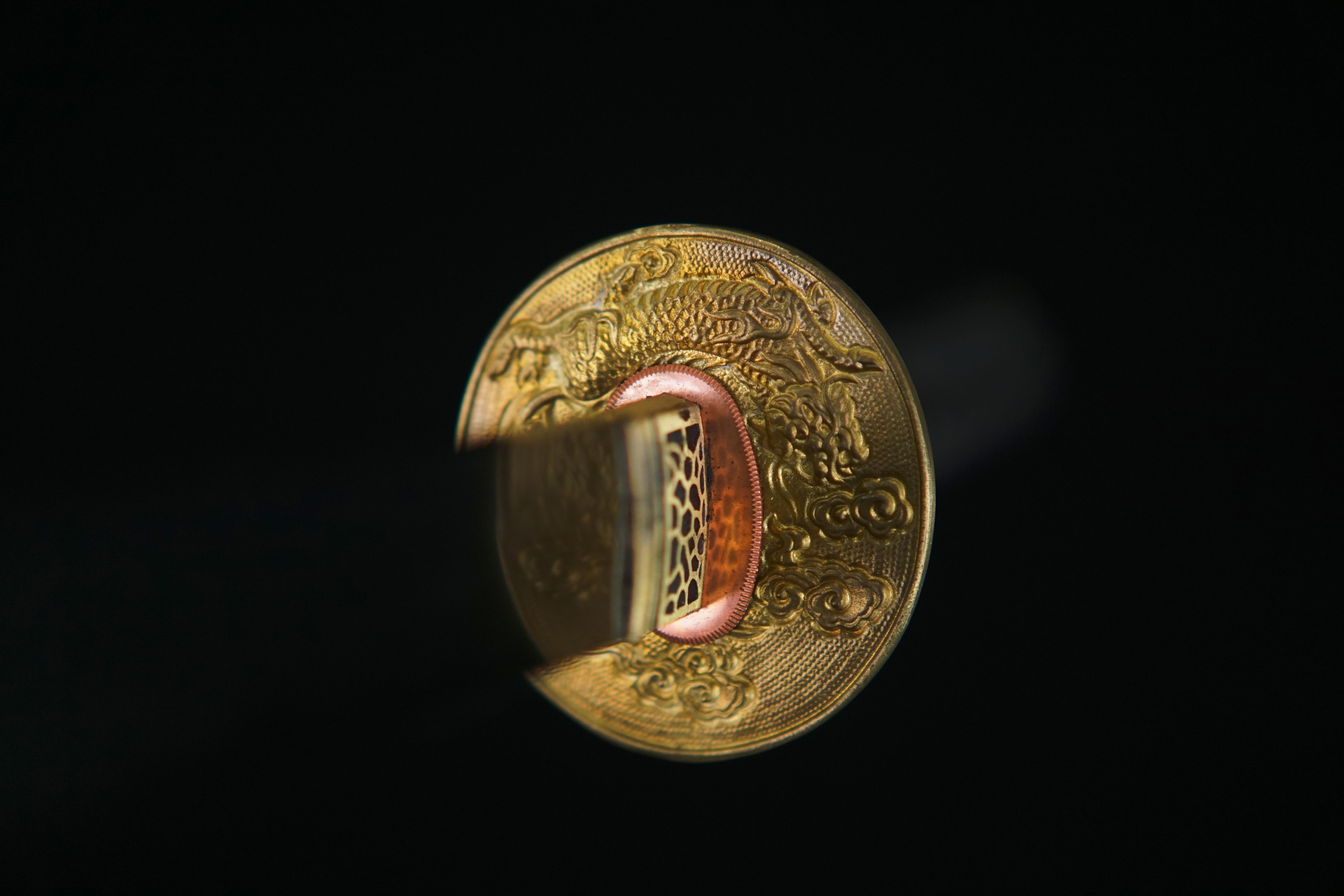 TK06- Asahi Rising(旭日升) Katana | Damascus Steel - Clay tempered | Hand forged sharpened | Wooden Lacquer Sheath | Copper Accessories | Ray-skin Handle | Full-tang | Battle-ready | Razor sharp | High performance - Spartan Blades Club - 陳氏劍莊1892