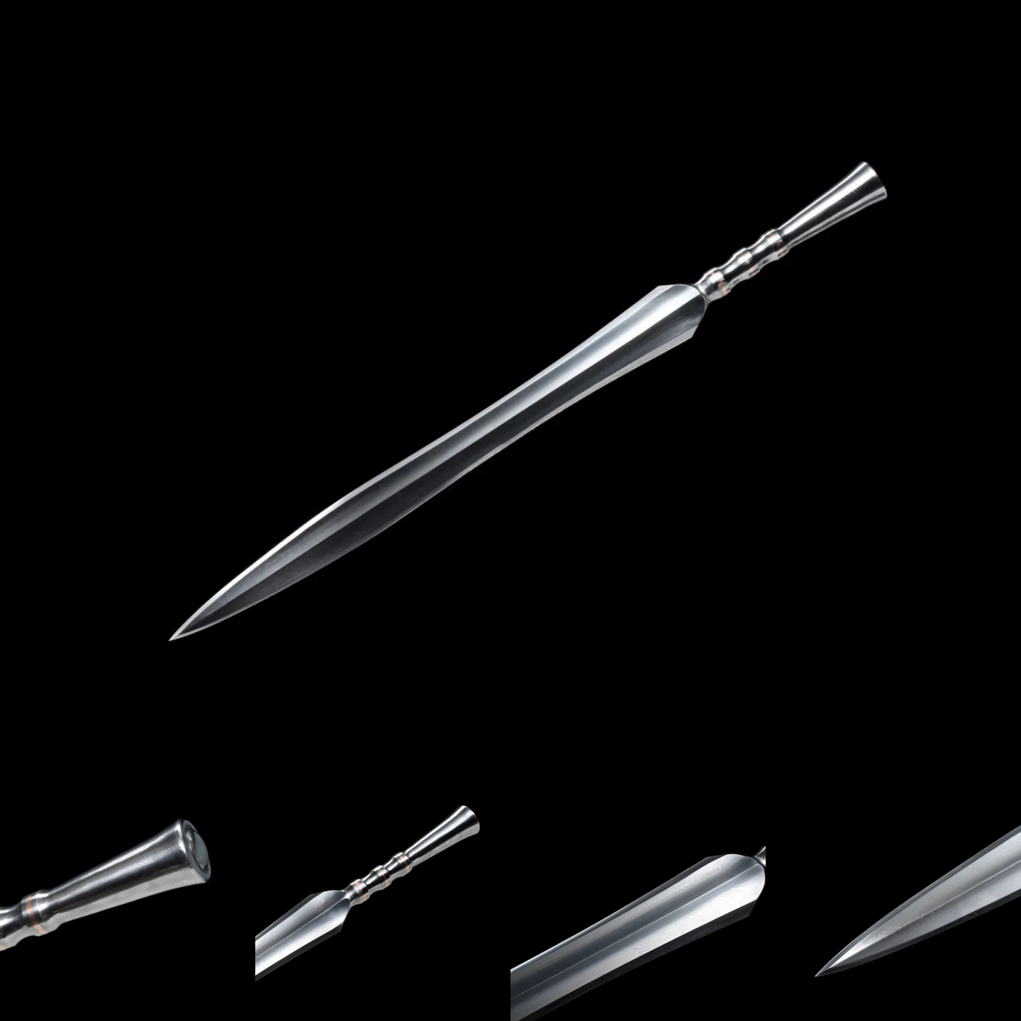 SPRING KNIGHT | Damascus One-piece Sword | Ancient Forge Technique | Handcrafted - Spartan Blades Club - 陳氏劍莊1892