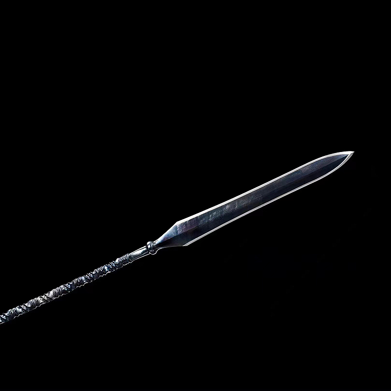 Battle Ready Spear | Premium Real Spear | Damascus Steel |Octahedral Blades | ONE-PIECE | Handcrafted | Twist Pattern - Spartan Blades Club - 陳氏劍莊1892