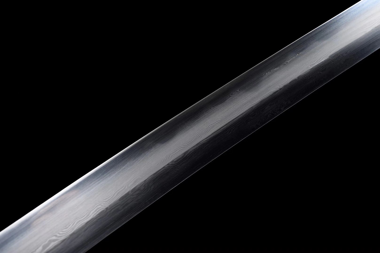 Tachi | Damascus Steel  Clay-tempered  | Tiger |  Hand sharpened | Real hamon | Copper Gilded Glided silver Accessories Sheath Handle | High performance | Battle-ready | Full-tang - Spartan Blades Club - 陳氏劍莊1892