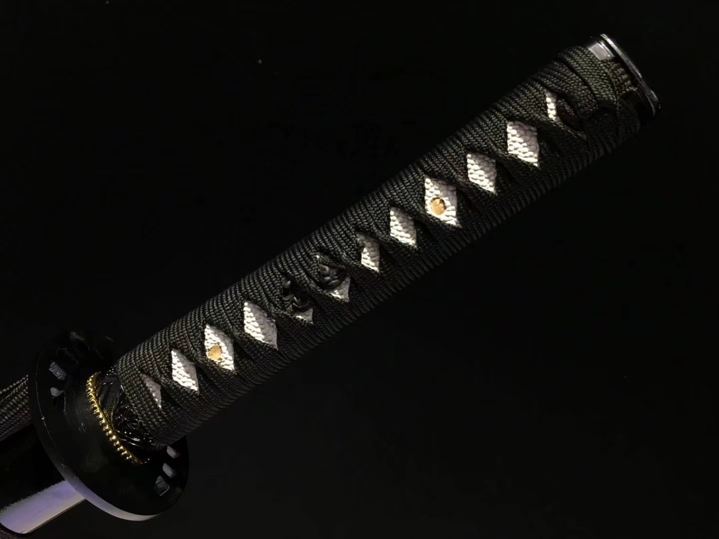 Katana |  Damascus Clay tempered | Zinc Alloy Accessories |  Real hamon | Lacquer Sheath | Battle-ready | Razor sharp | Full-tang | High performance - Spartan Blades Club - 陳氏劍莊1892