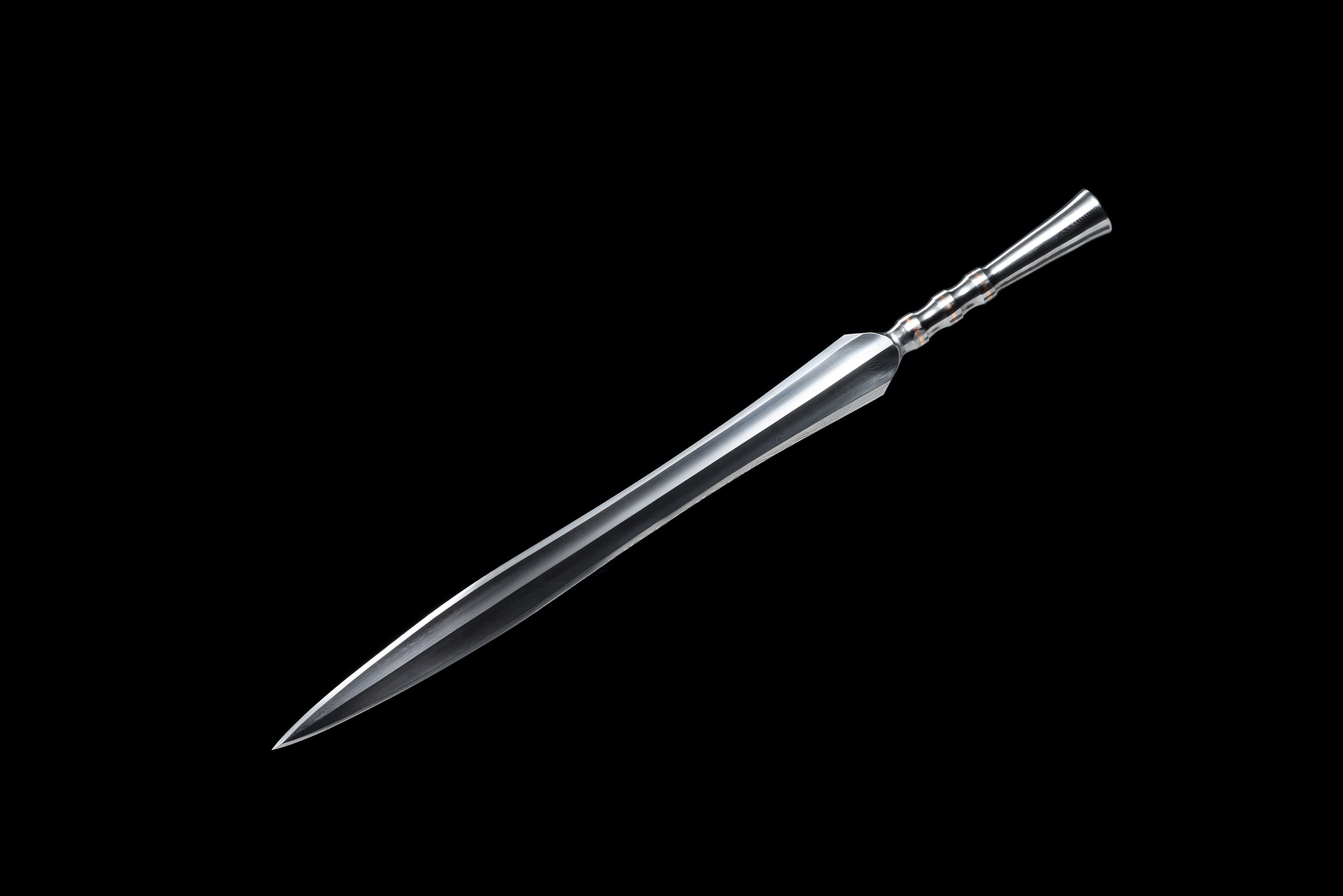 SPRING KNIGHT | Damascus One-piece Sword | Ancient Forge Technique | Handcrafted - Spartan Blades Club - 陳氏劍莊1892