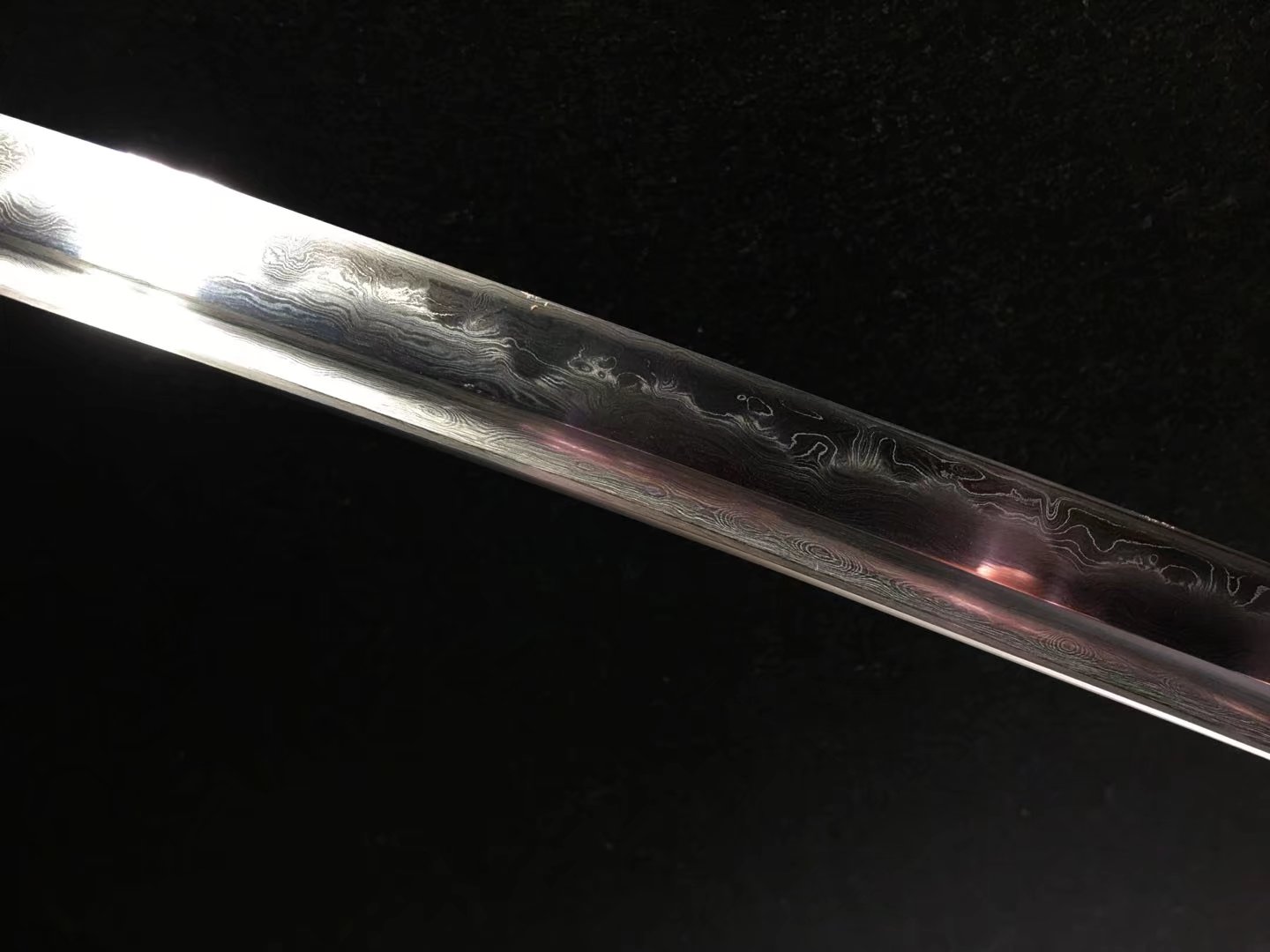 Katana hand forged  Damascus clay tempered hollow out  hand sharpened Full-tang Battle-ready razor sharp high performance - Spartan Blades Club - 陳氏劍莊1892