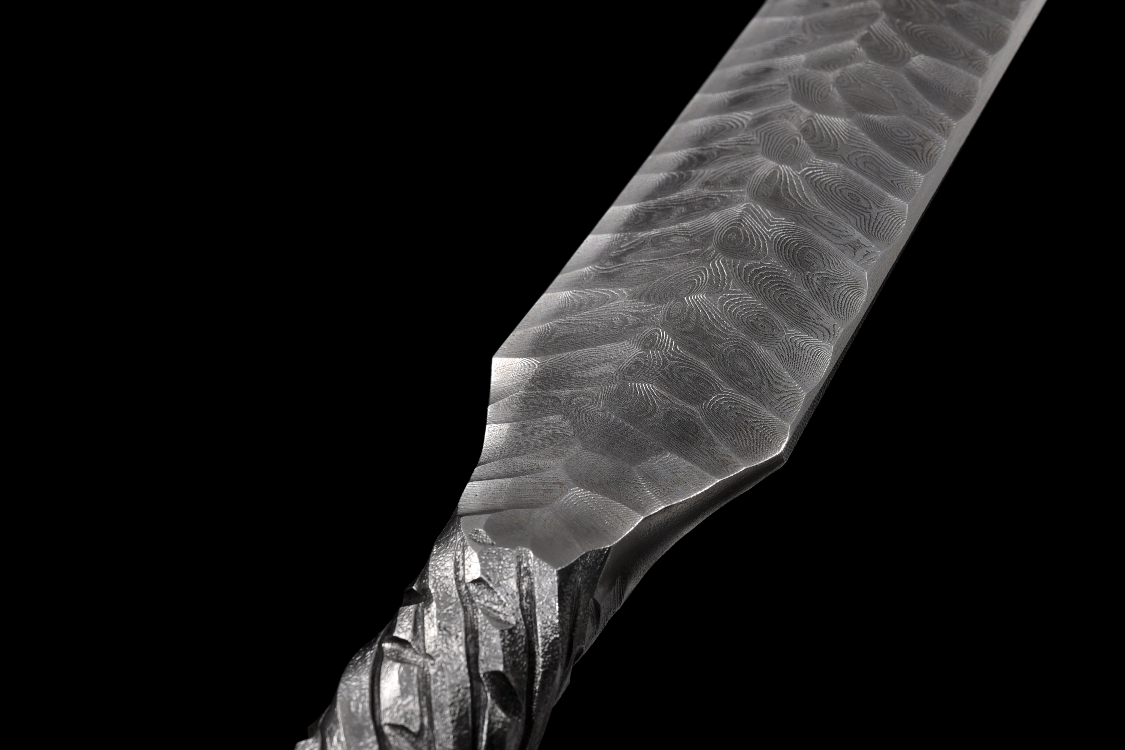 TITAN ROAR3 One-Piece Sword | Damascus Steel | Handcrafted - Spartan Blades Club - 陳氏劍莊1892