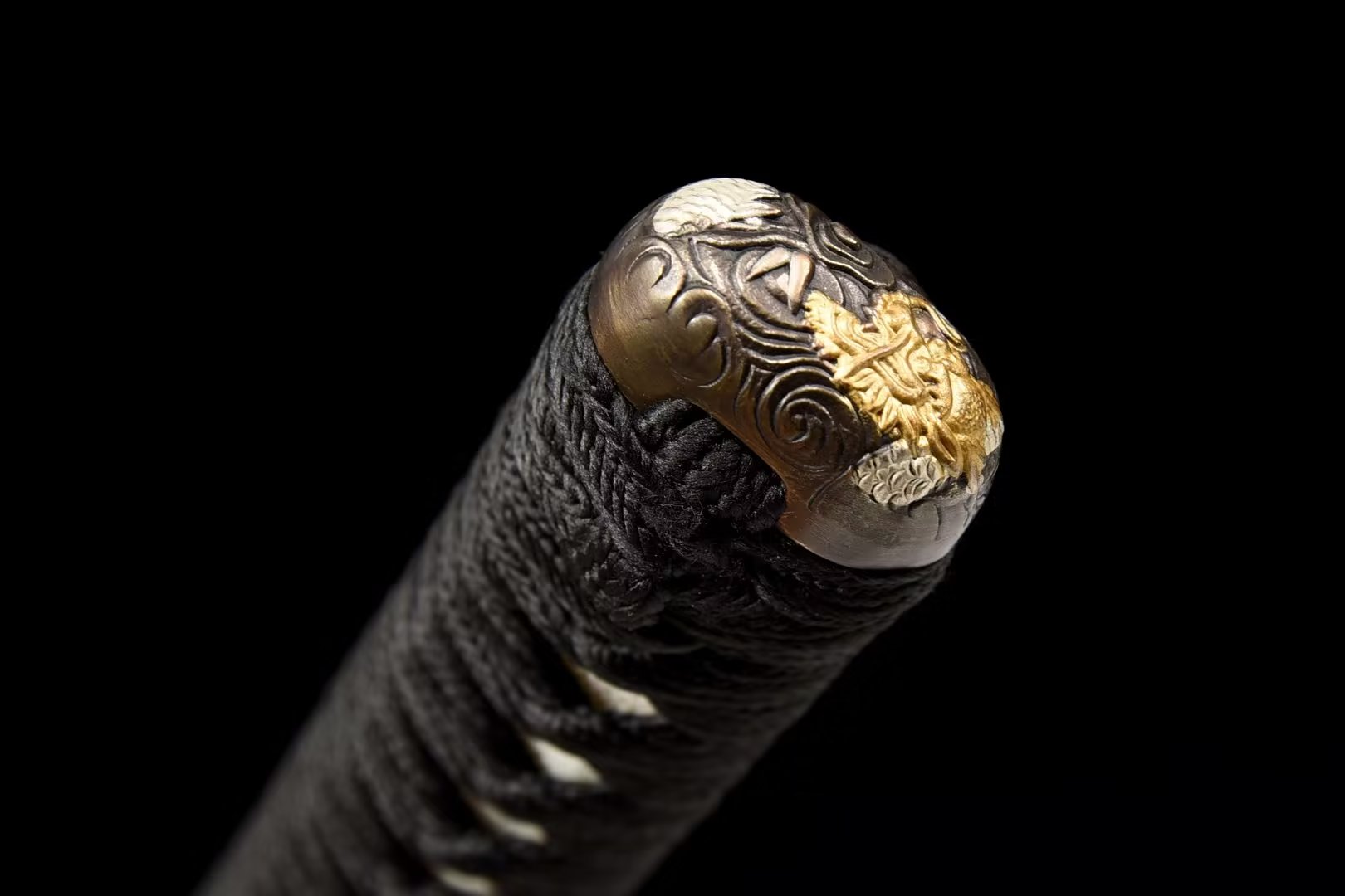 Katana | Ray-skin | Damascus Clay tempered | Gilded Glided silver | Battle-ready | Razor sharp | Full-tang - Spartan Blades Club - 陳氏劍莊1892