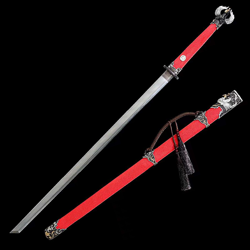 Ancient Phoenix-Dvil Ray skin version | Battle-Ready Premium Sword | Thousands layers steel | Clay tempered | Handcrafted - Spartan Blades Club - 陳氏劍莊1892