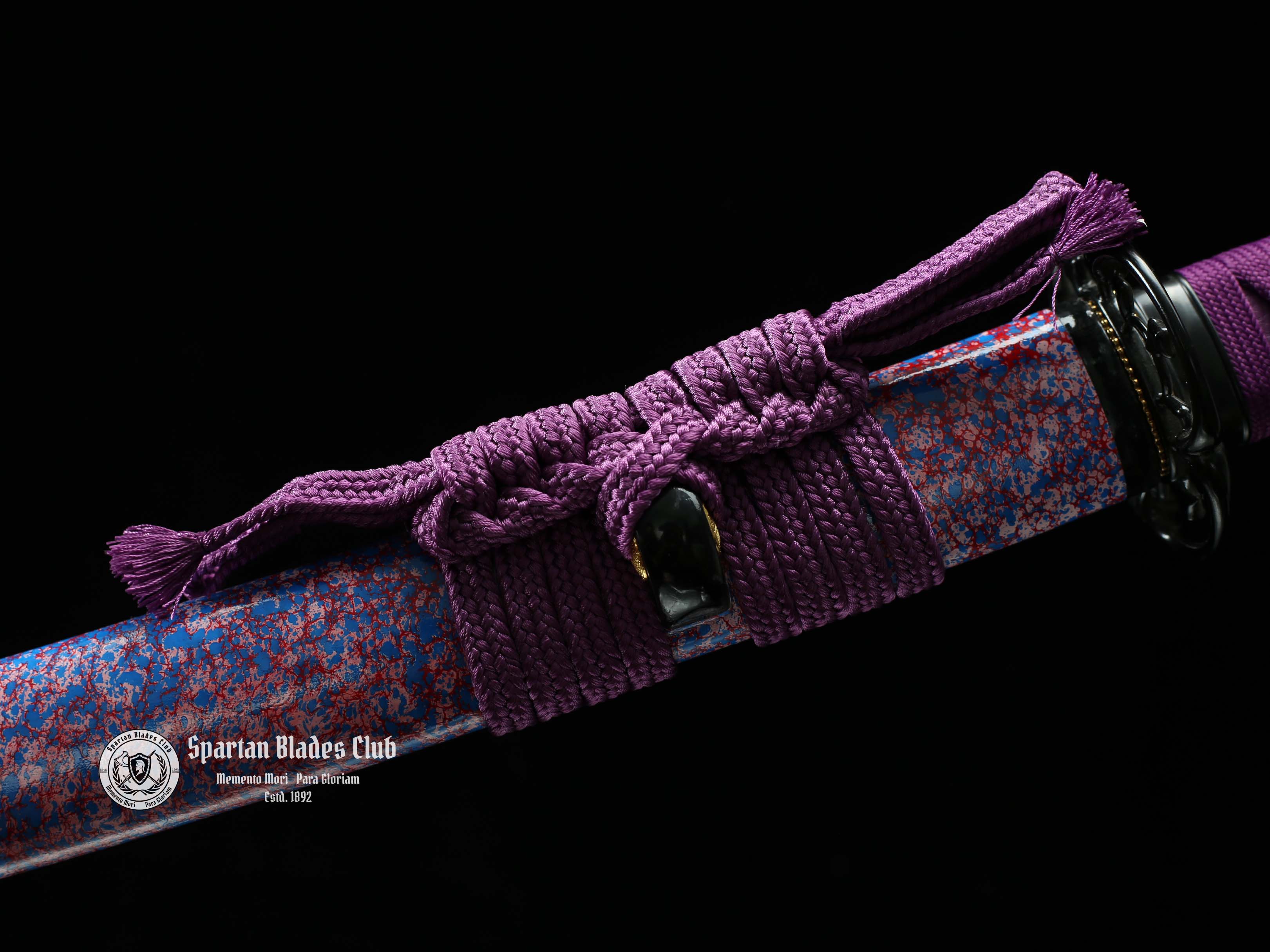 [New] Violet Samurai Katana - T10 Steel - Sharp - Battle Ready - Full Tang - SBC - Spartan Blades Club - 陳氏劍莊1892