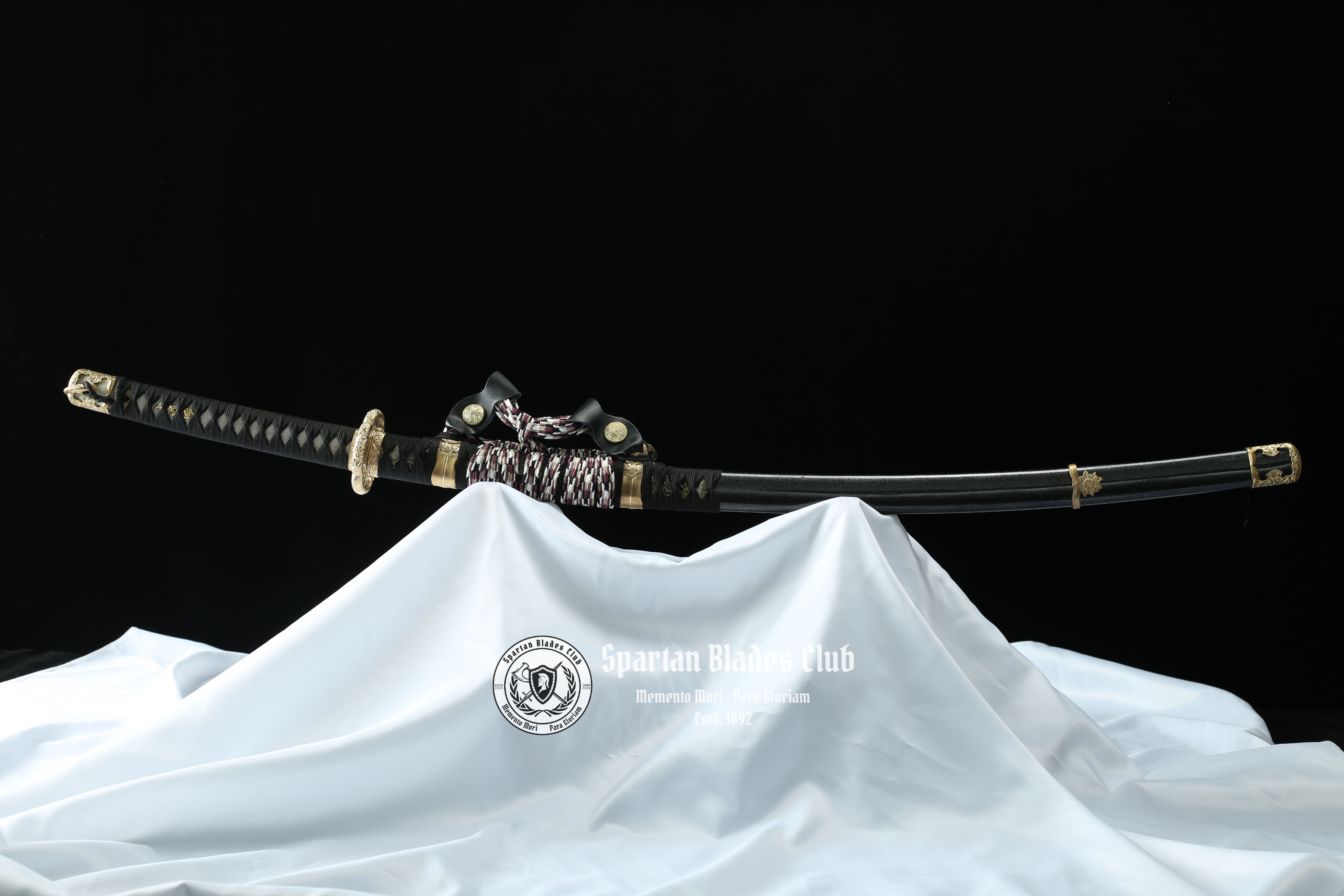 Fumo Tachi (伏魔太刀) - Exquisite T10 Steel Tachi with Brass Fittings - Battle Ready - SBC - Spartan Blades Club - 陳氏劍莊1892