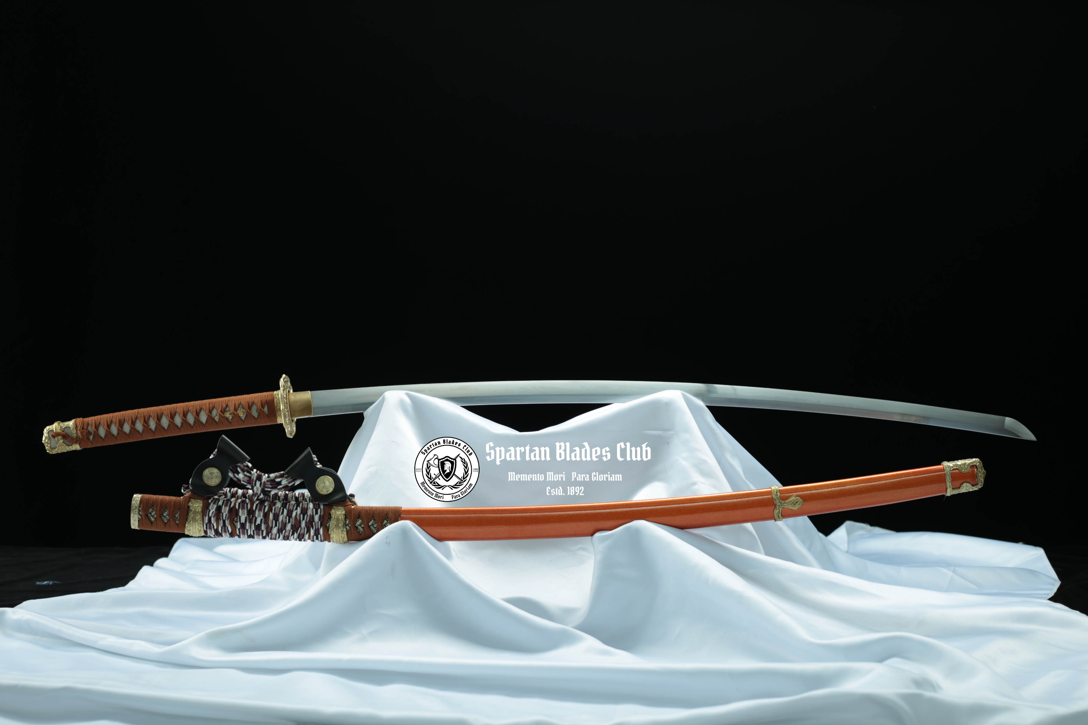 TK27 Elegant Tachi Sword - T10 Steel - Exquisite Classical Tsuba - Brass Fittings - Battle Ready - 126cm (49.61 inches) - Spartan Blades Club - Spartan Blades Club - 陳氏劍莊1892