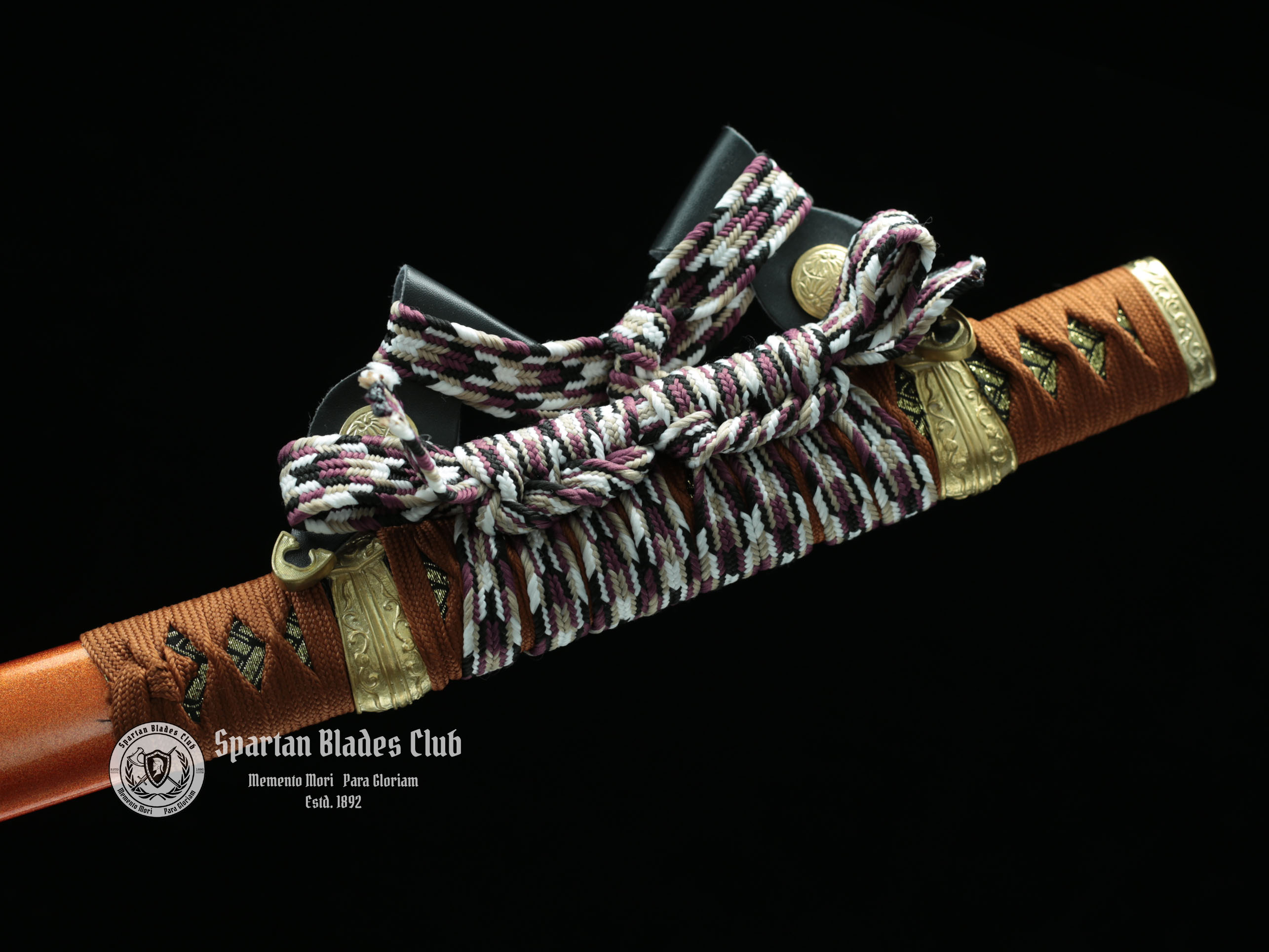 TK27 Elegant Tachi Sword - T10 Steel - Exquisite Classical Tsuba - Brass Fittings - Battle Ready - 126cm (49.61 inches) - Spartan Blades Club - Spartan Blades Club - 陳氏劍莊1892