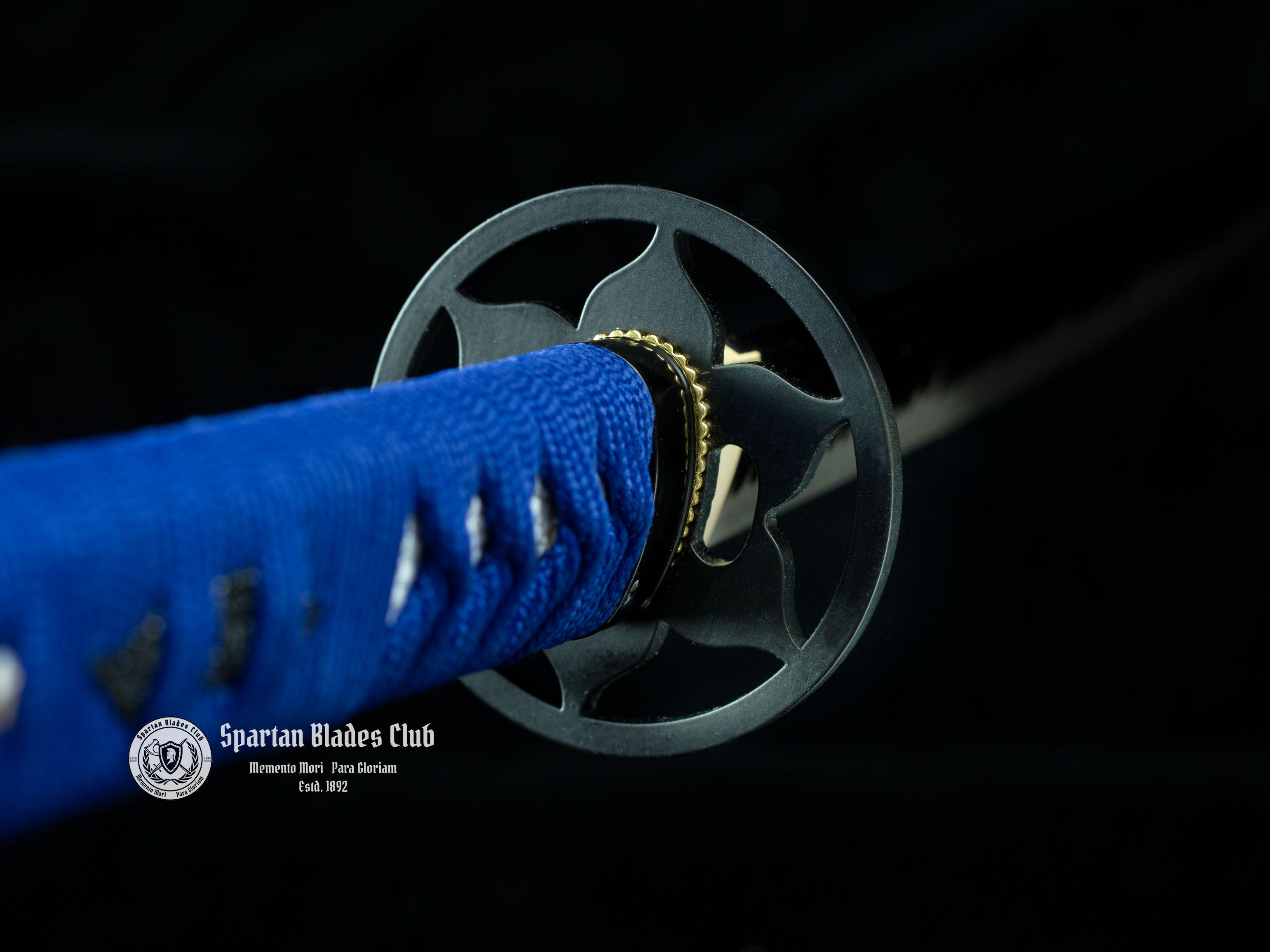 [New] Blue Flowers Samurai Katana - T10 Steel - Blue Blade - Battle ready - Full Tang - SBC - Spartan Blades Club - 陳氏劍莊1892