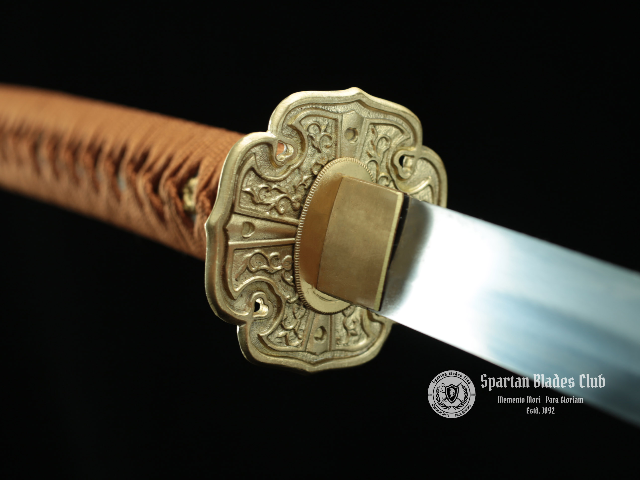 TK27 Elegant Tachi Sword - T10 Steel - Exquisite Classical Tsuba - Brass Fittings - Battle Ready - 126cm (49.61 inches) - Spartan Blades Club - Spartan Blades Club - 陳氏劍莊1892